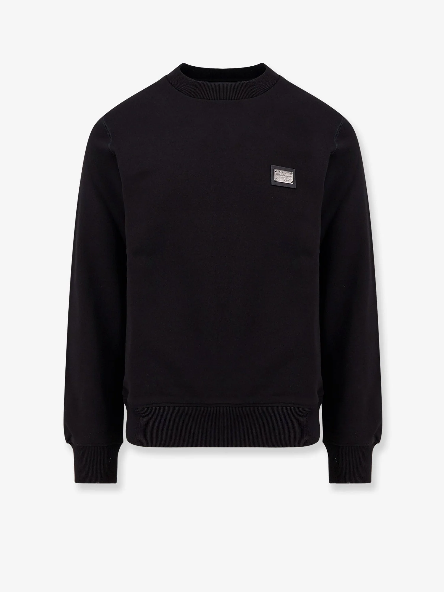 Dolce & Gabbana Cotton Sweatshirt With Logo Patch