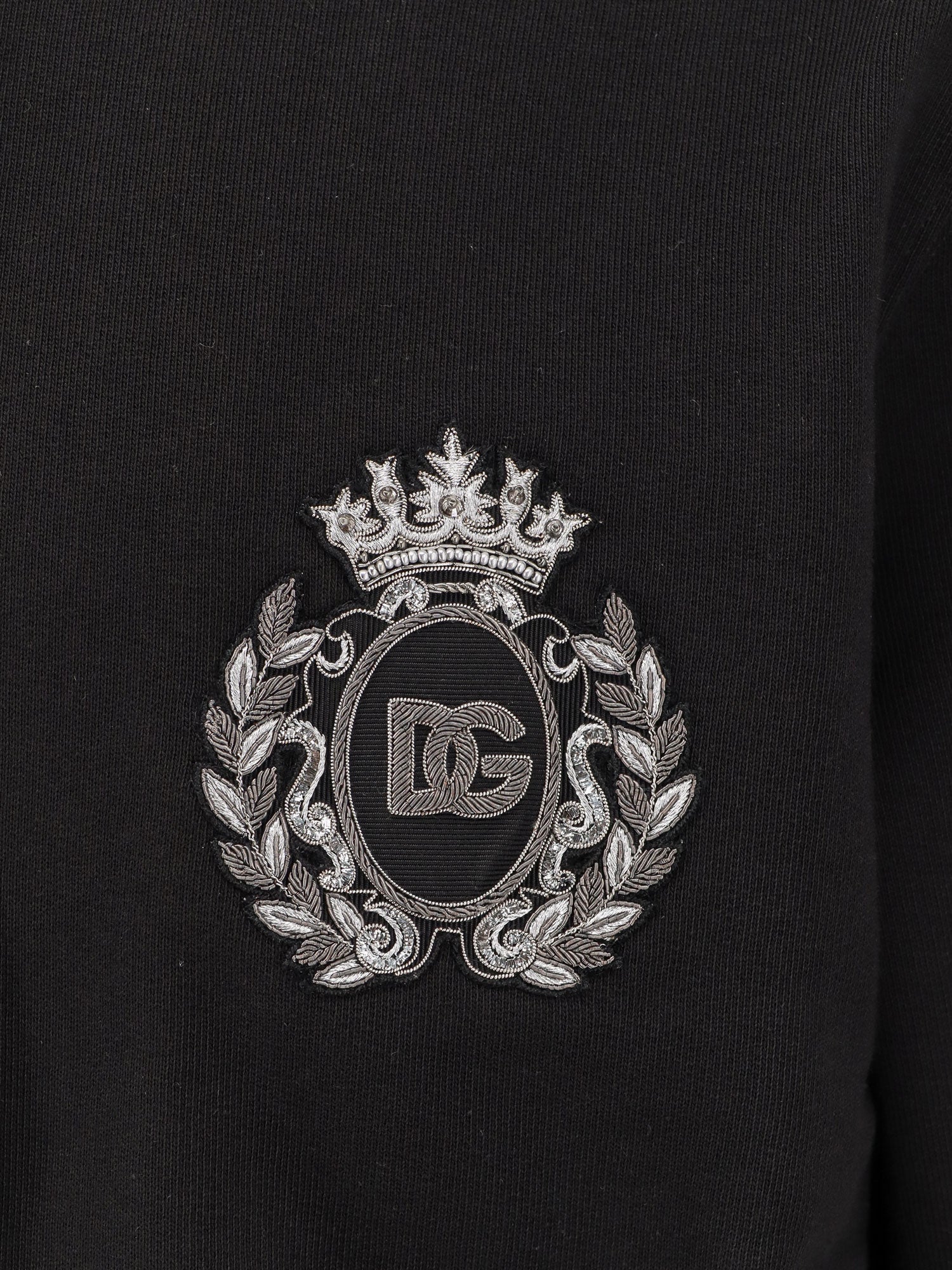 Dolce & Gabbana Cotton Sweatshirt With Logo Patch - Image 5