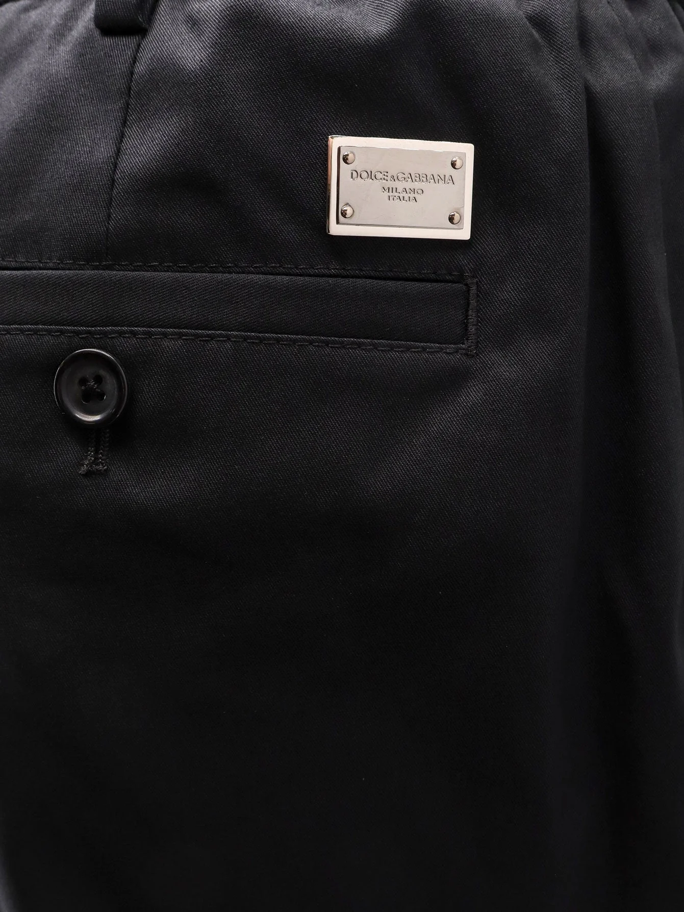 Dolce & Gabbana Cotton Trouser With Elastic Inserts And Drawstring - Image 4
