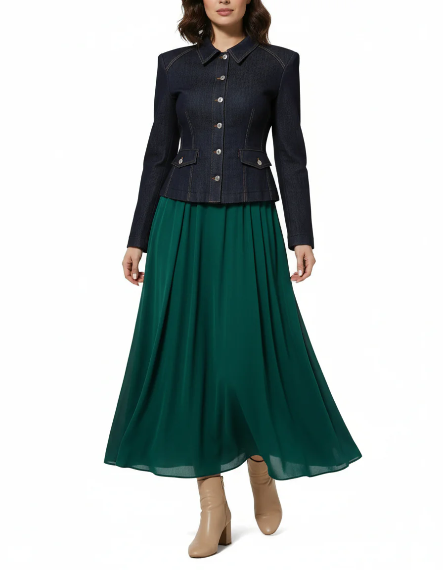 Dolce & Gabbana Dark Blue Collared Denim Jacket