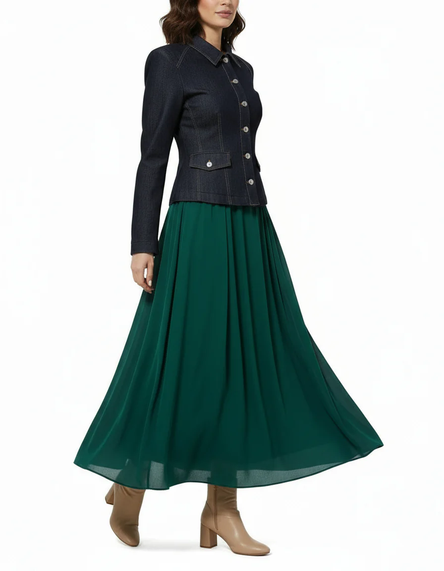 Dolce & Gabbana Dark Blue Collared Denim Jacket - Image 2