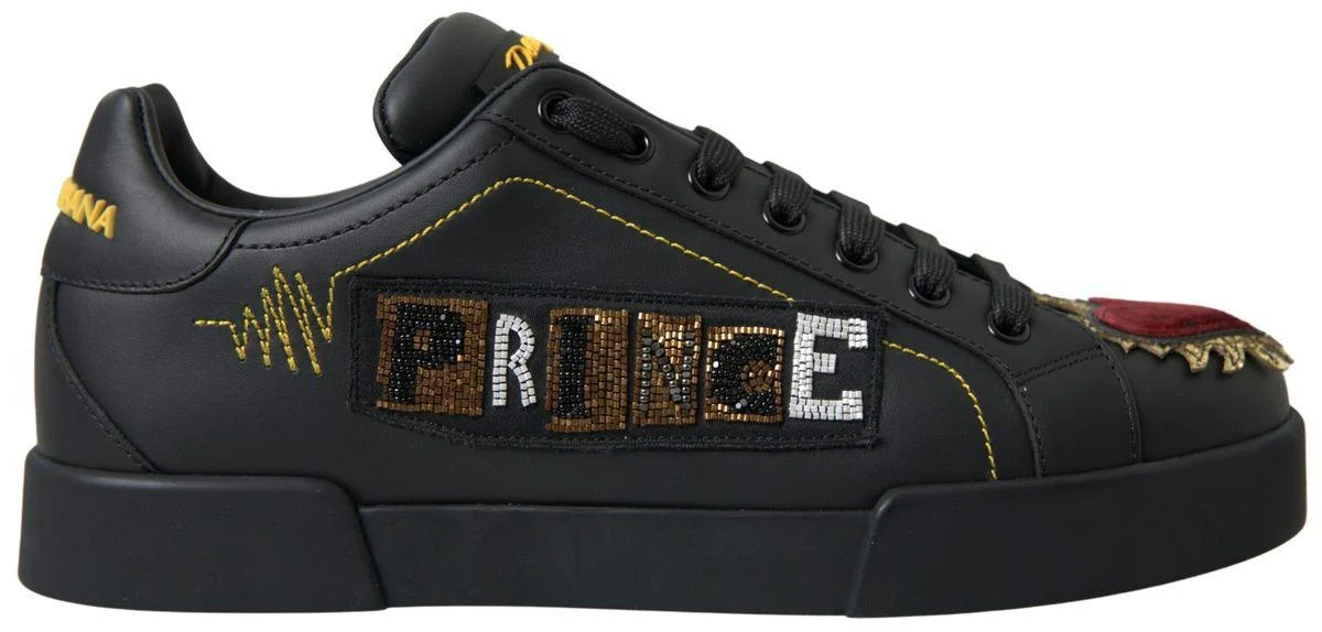 Dolce & Gabbana Men’s Portofino Prince Leather Sneakers