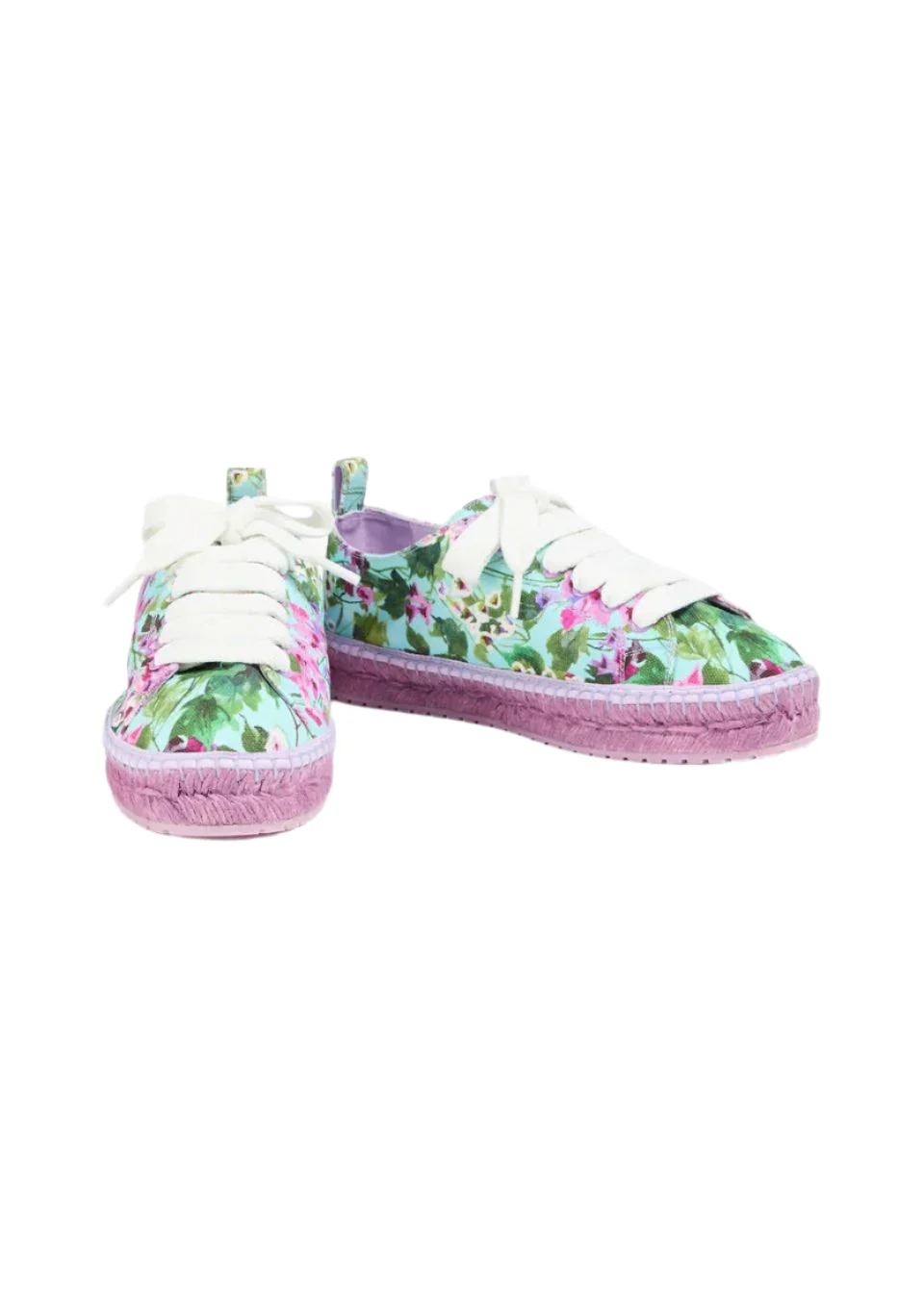 Dolce & Gabbana Floral Canvas Espadrille Sneakers - Image 3