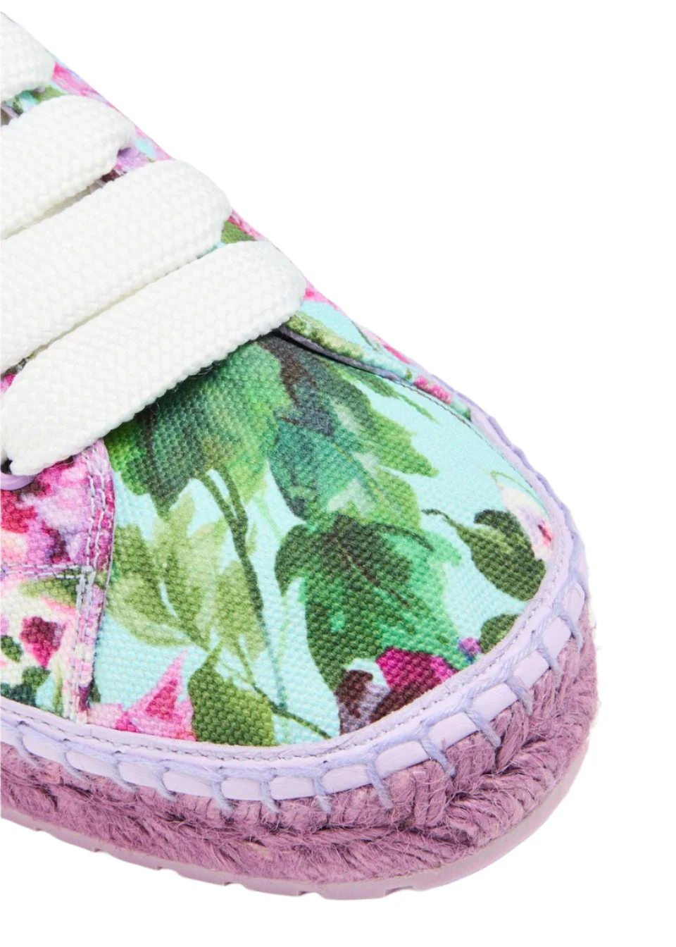Dolce & Gabbana Floral Canvas Espadrille Sneakers - Image 4