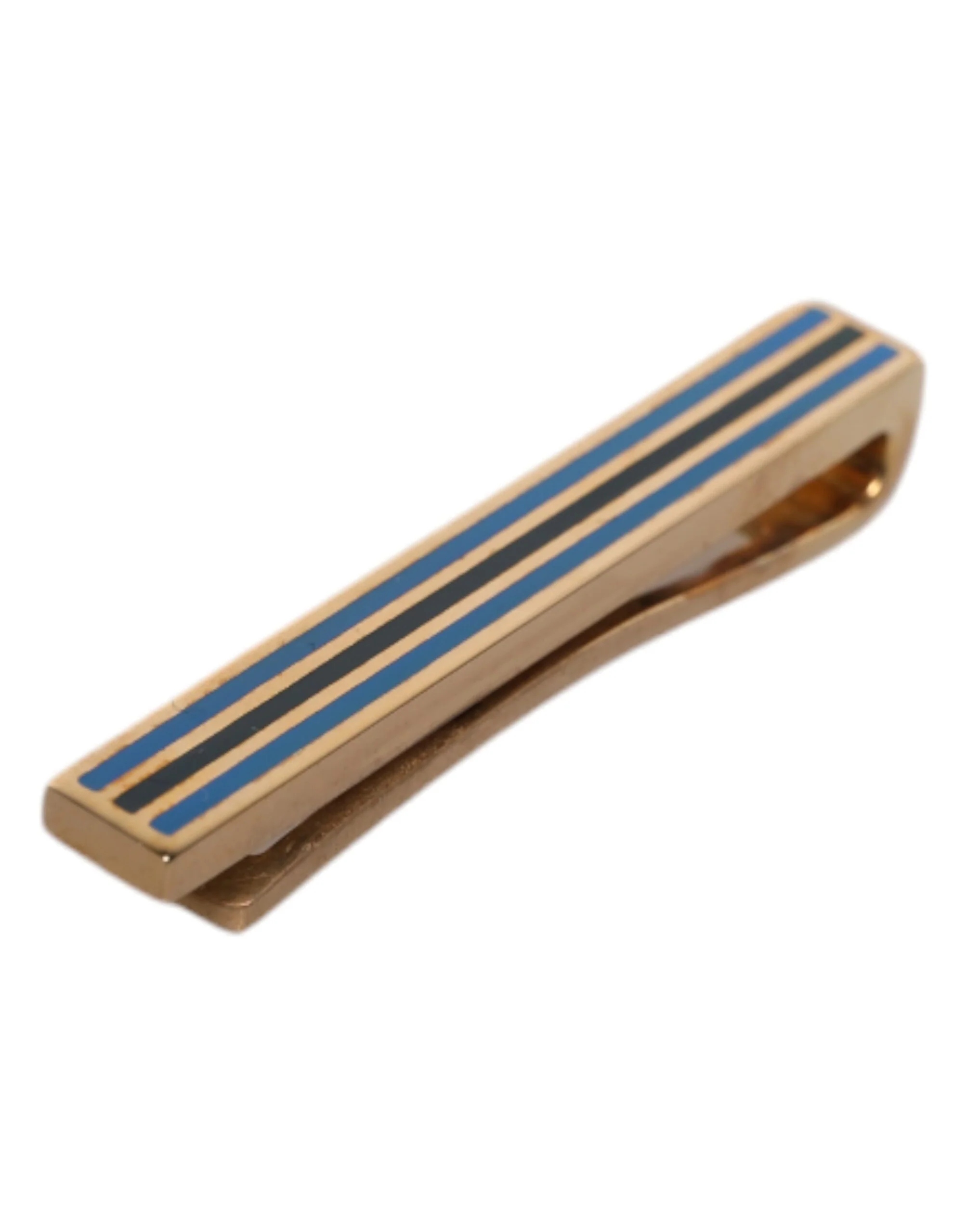 Dolce & Gabbana Gold Brass Logo Tie Clip - Image 4