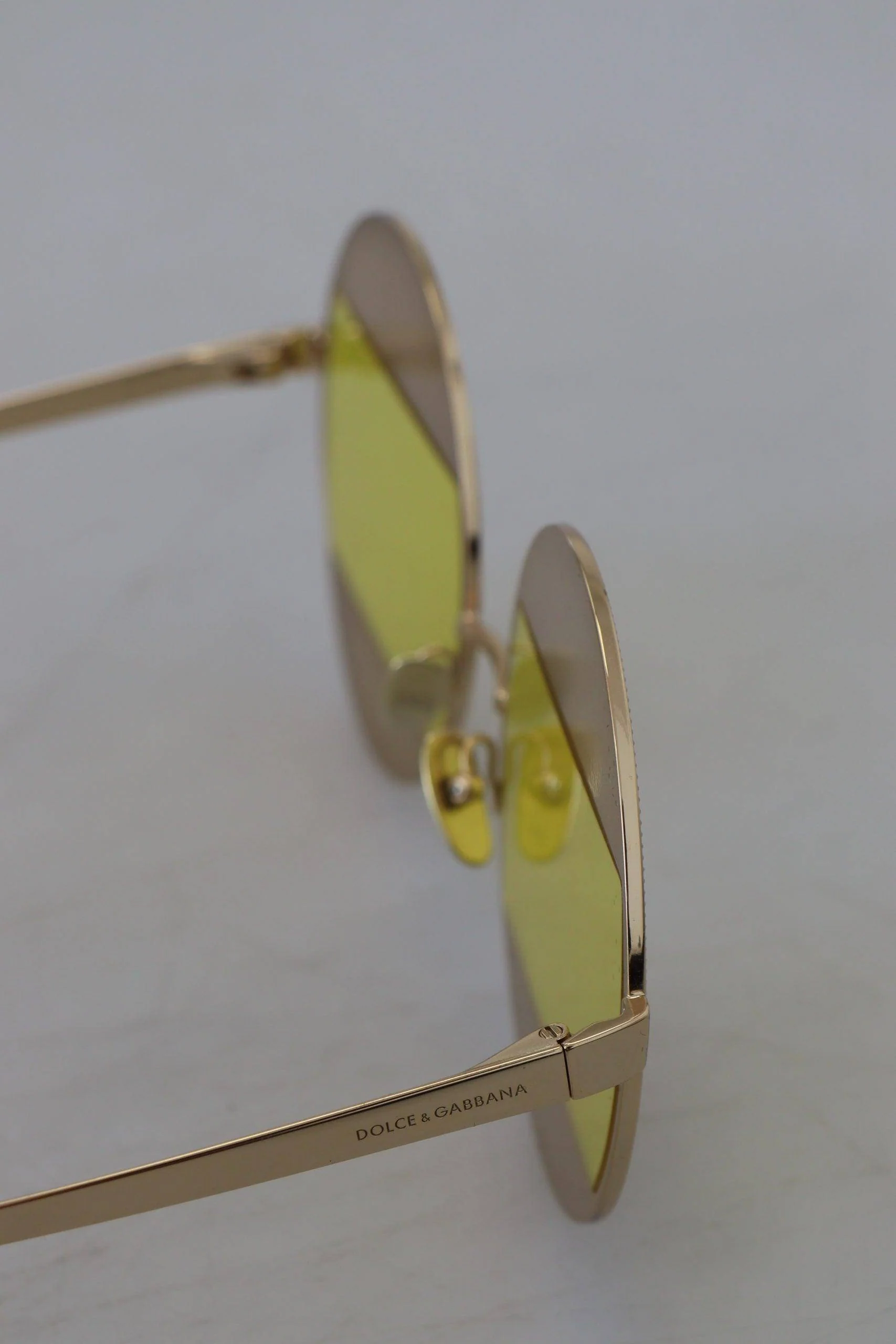 Dolce & Gabbana Gold Oval Metal Crystals Shades DG2209B Sunglasses - Image 10