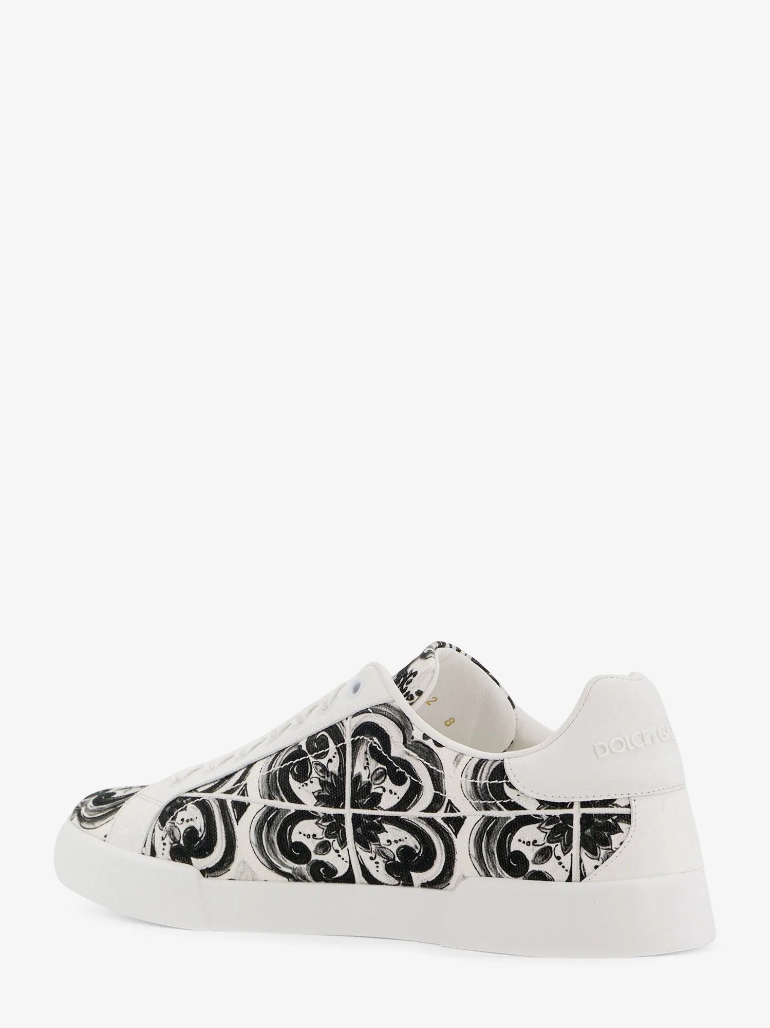 Dolce & Gabbana Leather Sneakers With Embossed Side Logo - Image 3