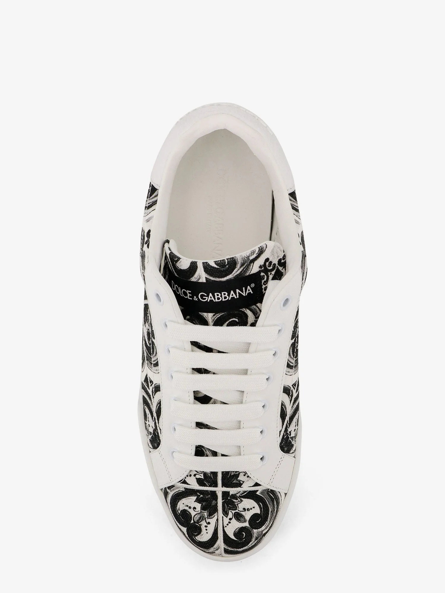 Dolce & Gabbana Leather Sneakers With Embossed Side Logo - Image 5
