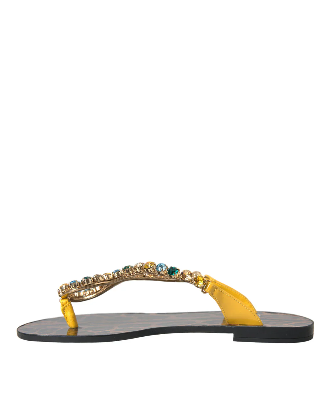 Dolce & Gabbana Leopard Crystal-Embellished Sandals - Image 7