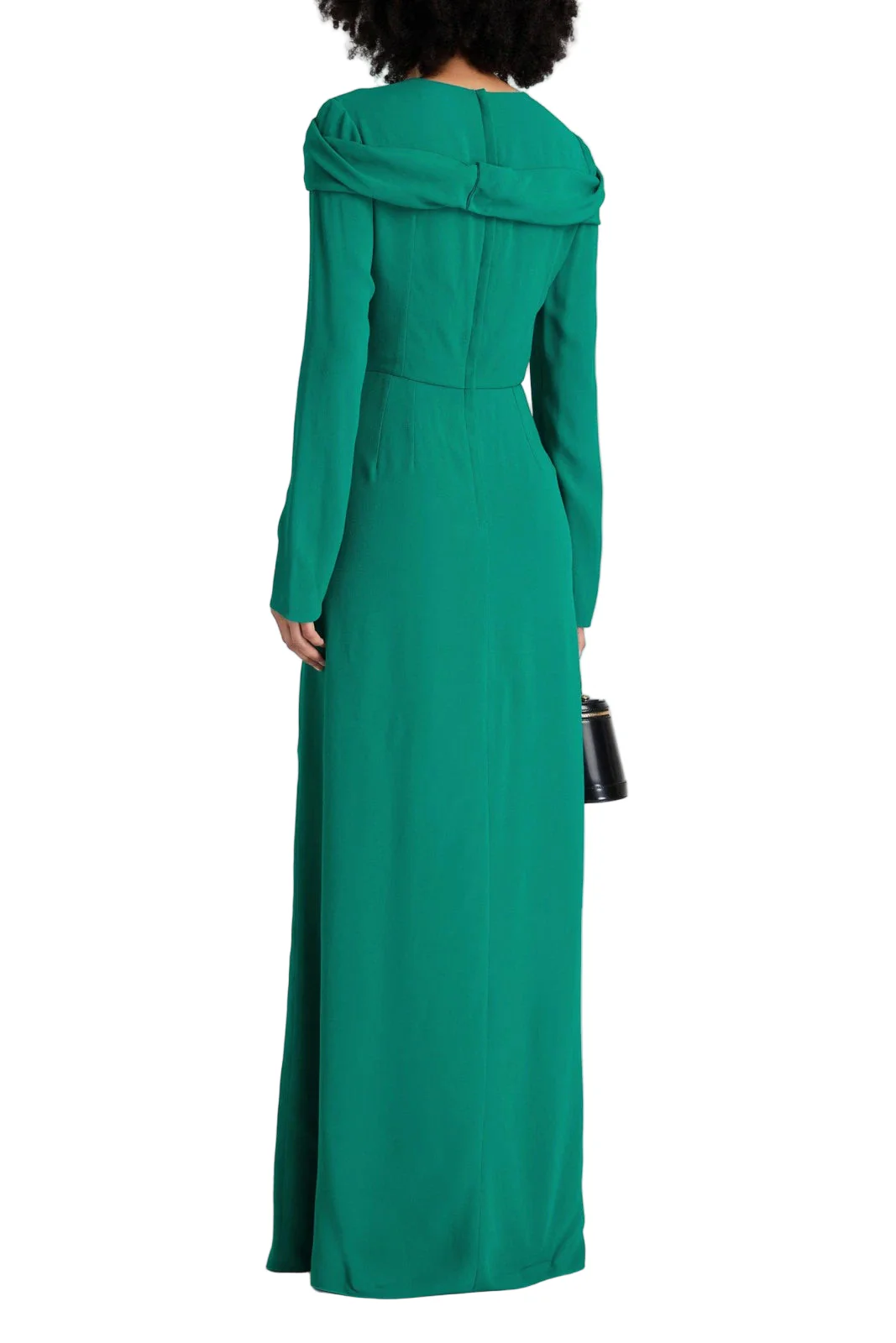Dolce & Gabbana Long-Sleeve Floor-Length Dress In Green - Image 3