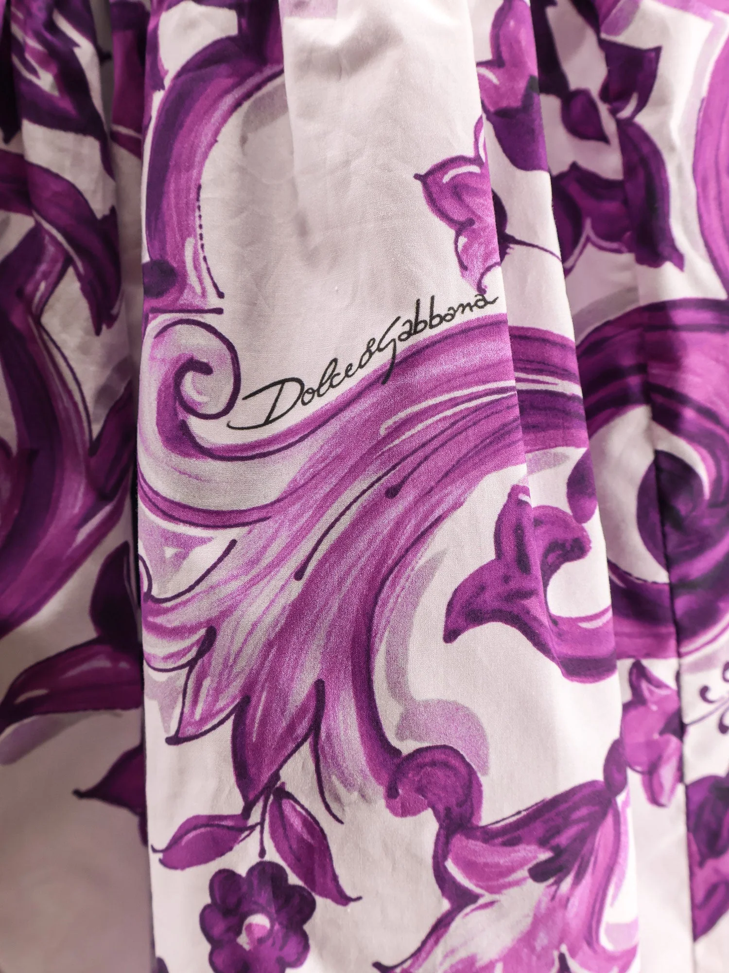 Dolce & Gabbana Maiolica Cotton Skirt With Ruffles - Image 5