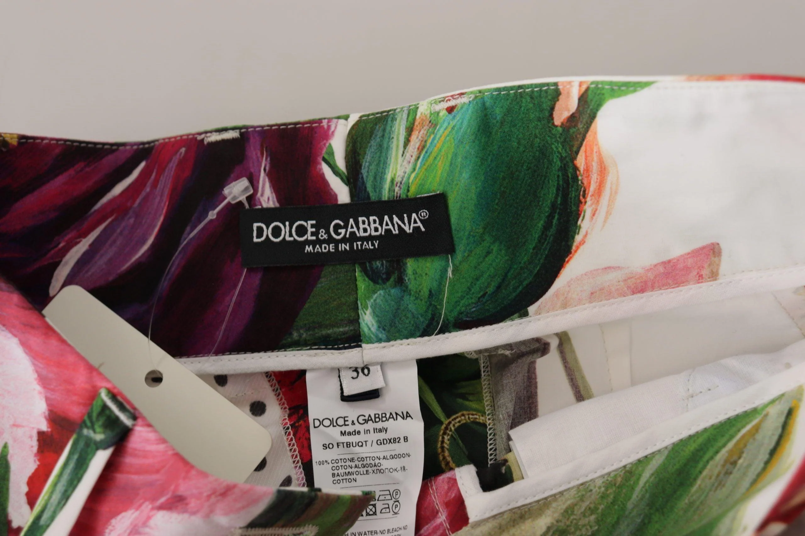 Dolce & Gabbana Multicolor High Waist Hot Pants Shorts - Image 5