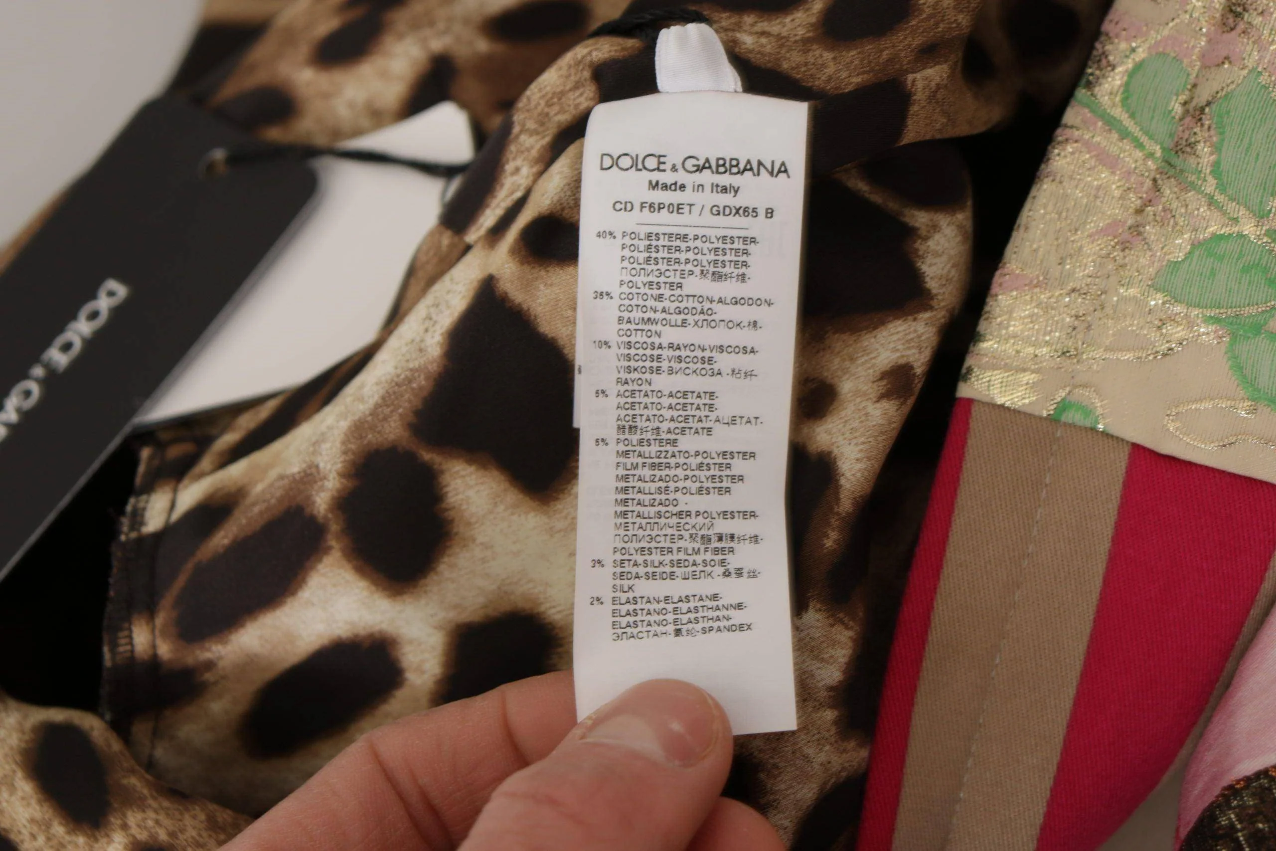 Dolce & Gabbana Multicolor Pachwork Floral Sheath Jaquard Mini Gown Dress - Image 8