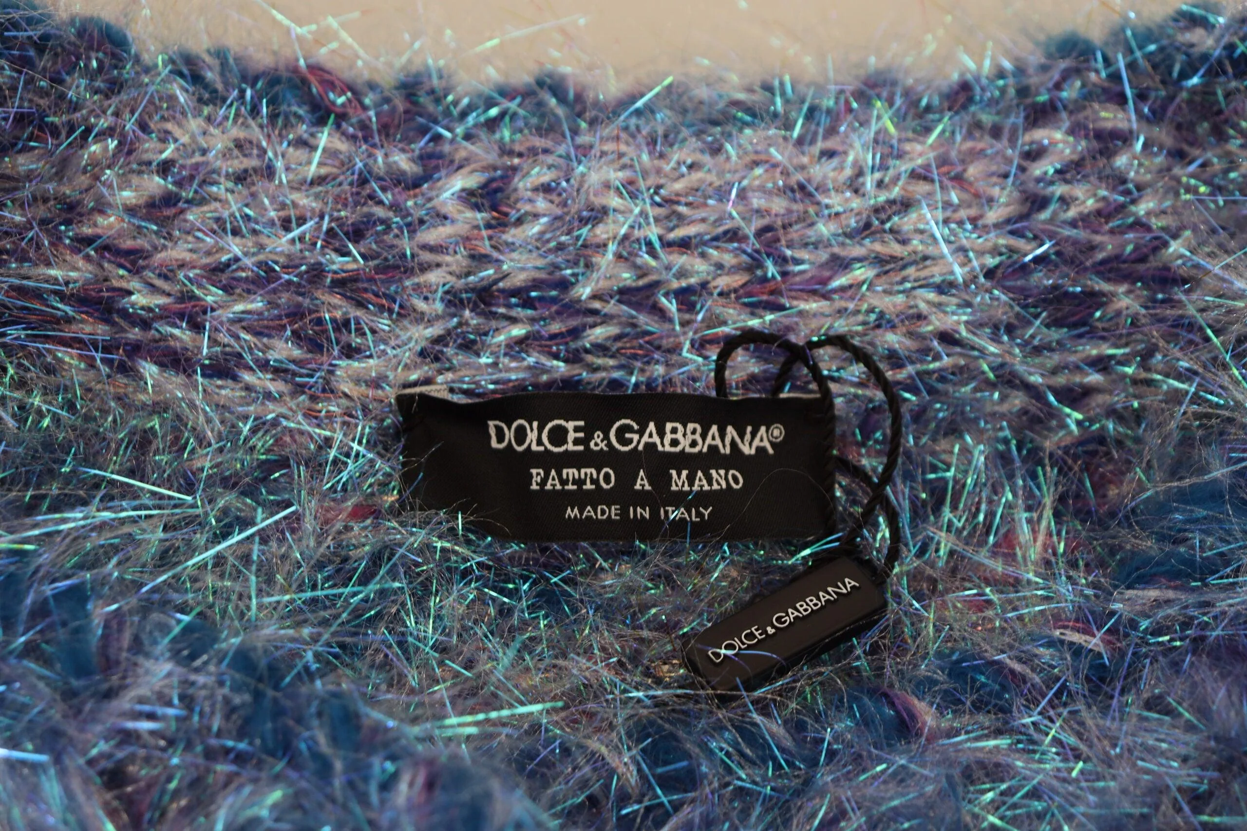Dolce & Gabbana Multicolor Polyester Fringes Coat Jacket - Image 6