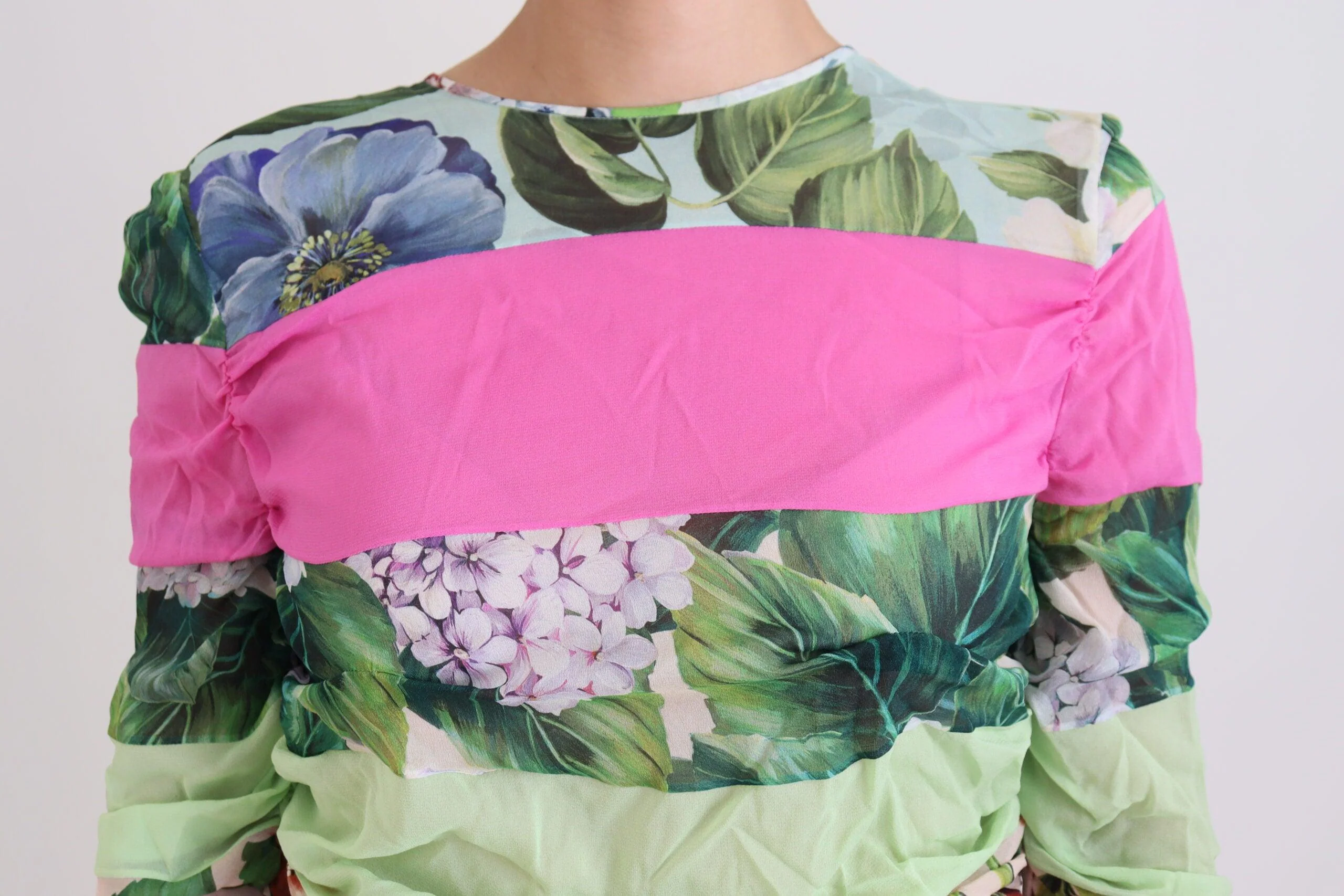 Dolce & Gabbana Multicolor Silk Floral Bodycon Sheath Dress - Image 4