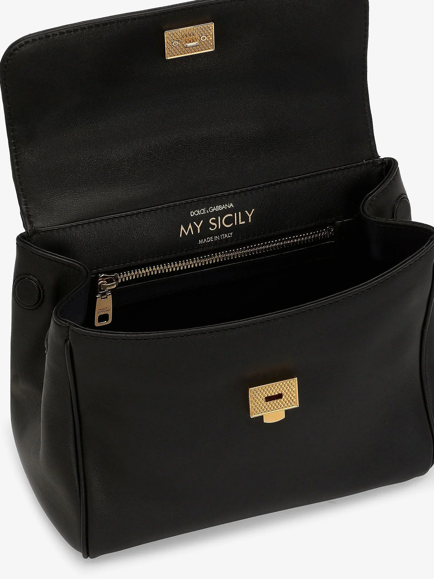 Dolce & Gabbana My Sicily Leather Shoulder Bag - Image 4