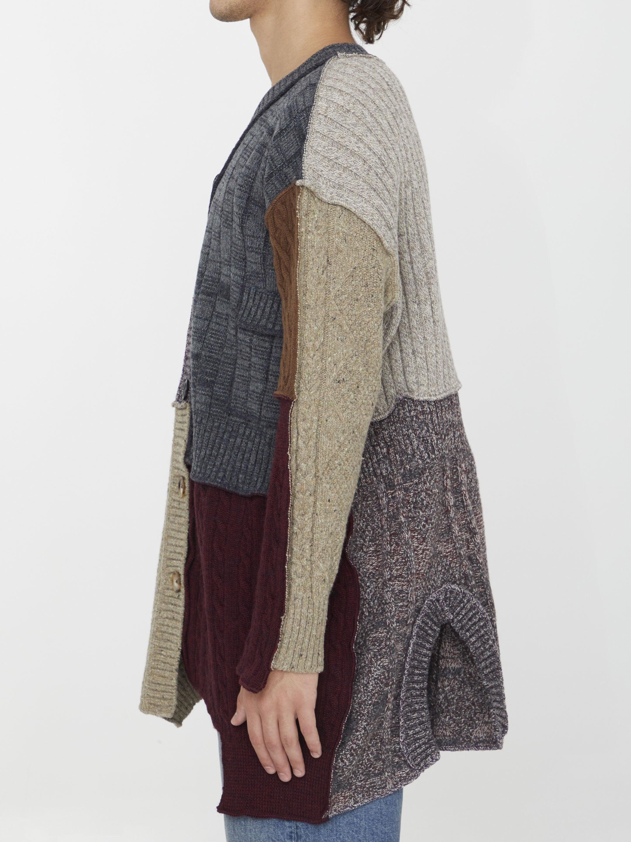 Dolce & Gabbana Patchwork Distressed Cardigan - Image 3