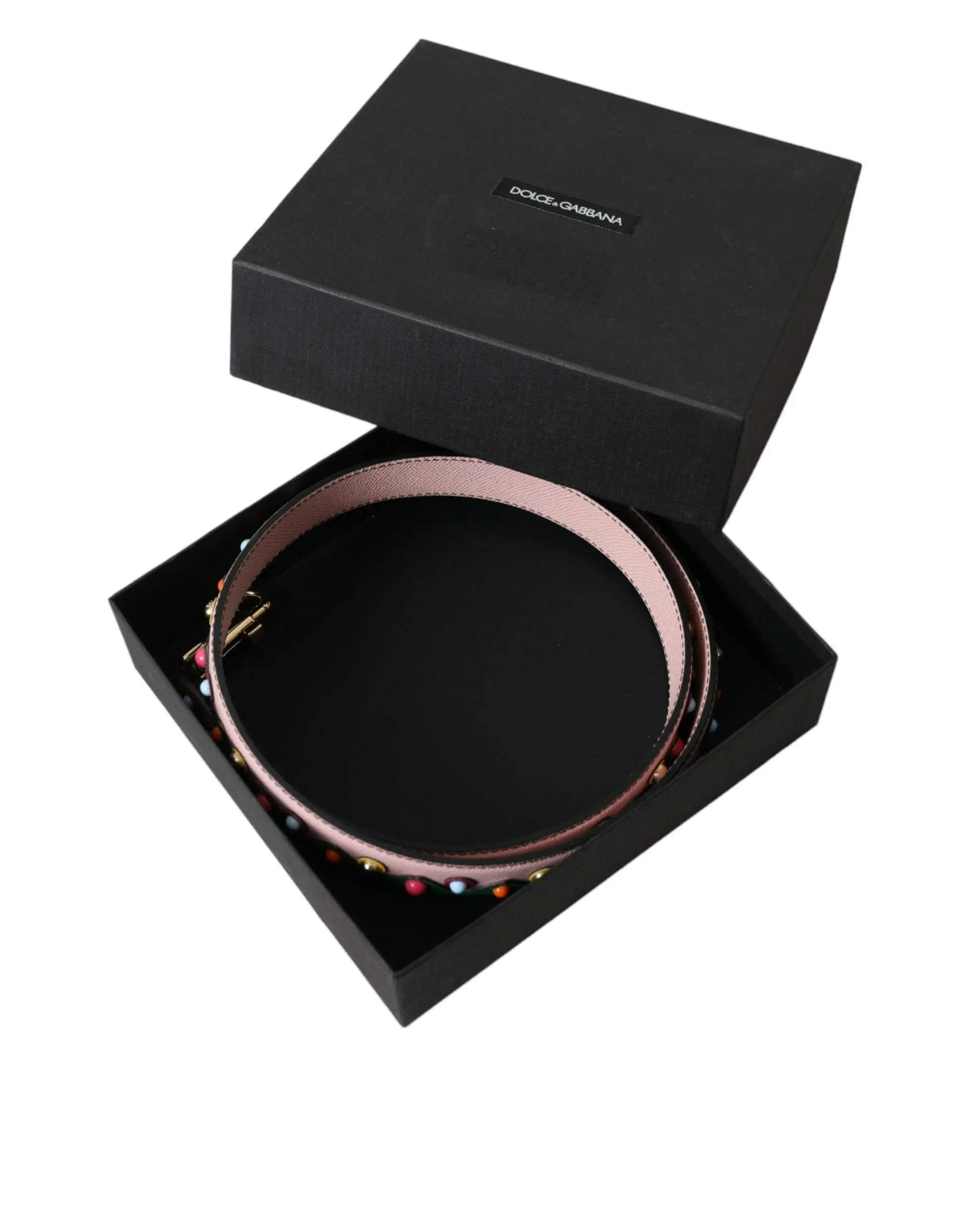 Dolce & Gabbana Pink Leather Shoulder Strap - Image 6