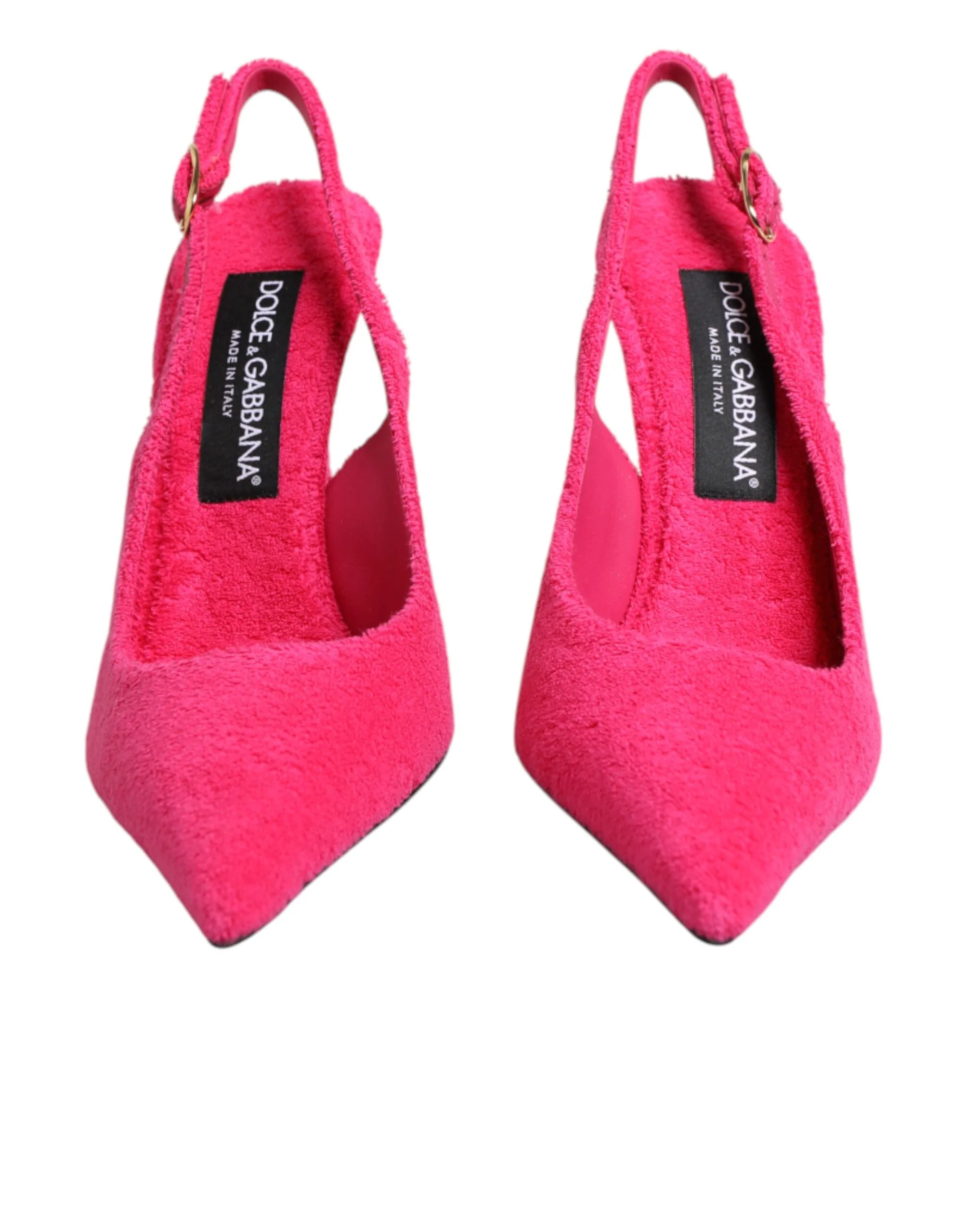 Dolce & Gabbana Pink Suede Slingback Pumps - Image 4