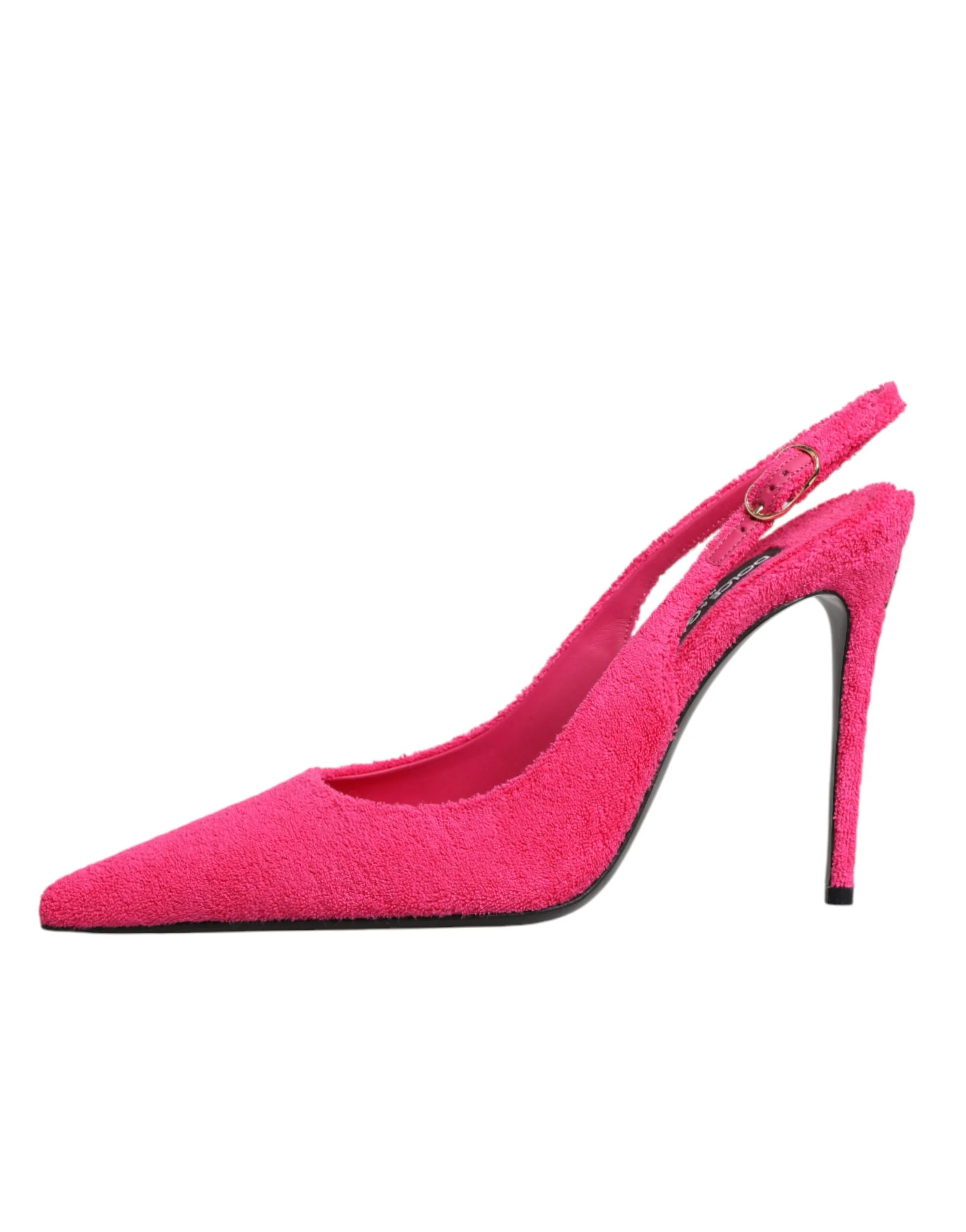 Dolce & Gabbana Pink Suede Slingback Pumps - Image 8