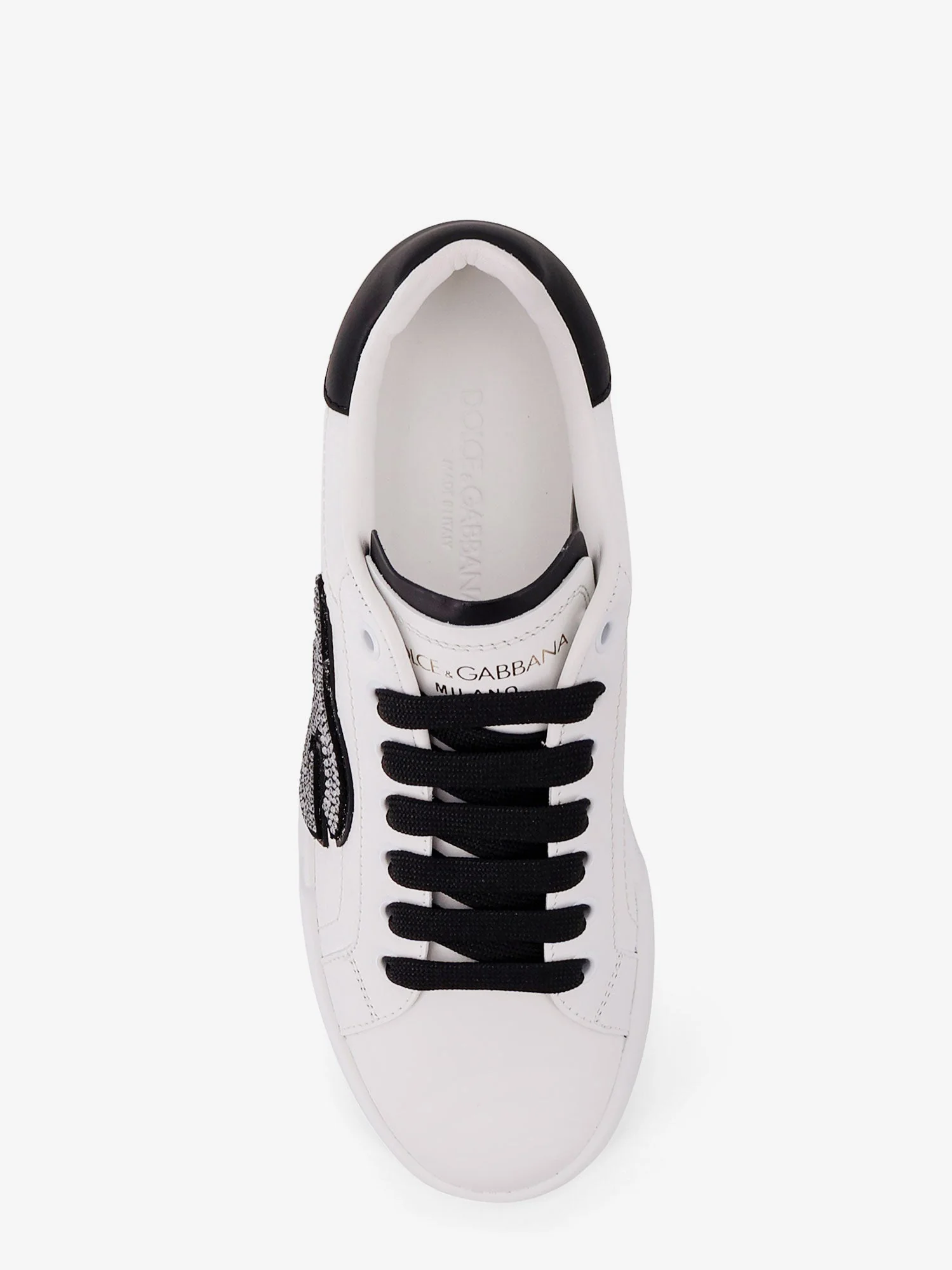 Dolce & Gabbana Portofino Light Strobel Leather Low-Top Sneakers - Image 5