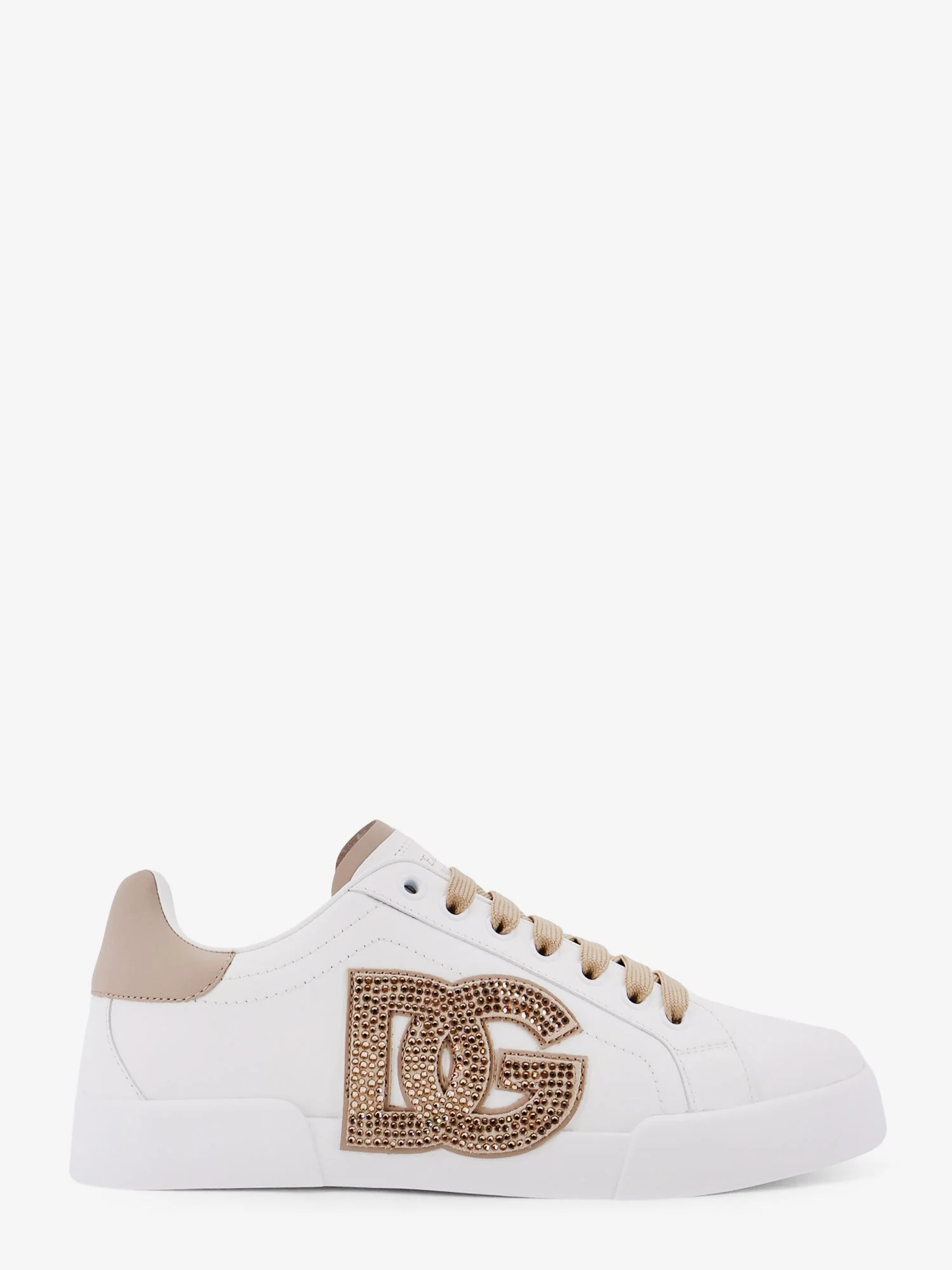 Dolce & Gabbana Portofino Light Strobel Leather Low-Top Sneakers - Image 6