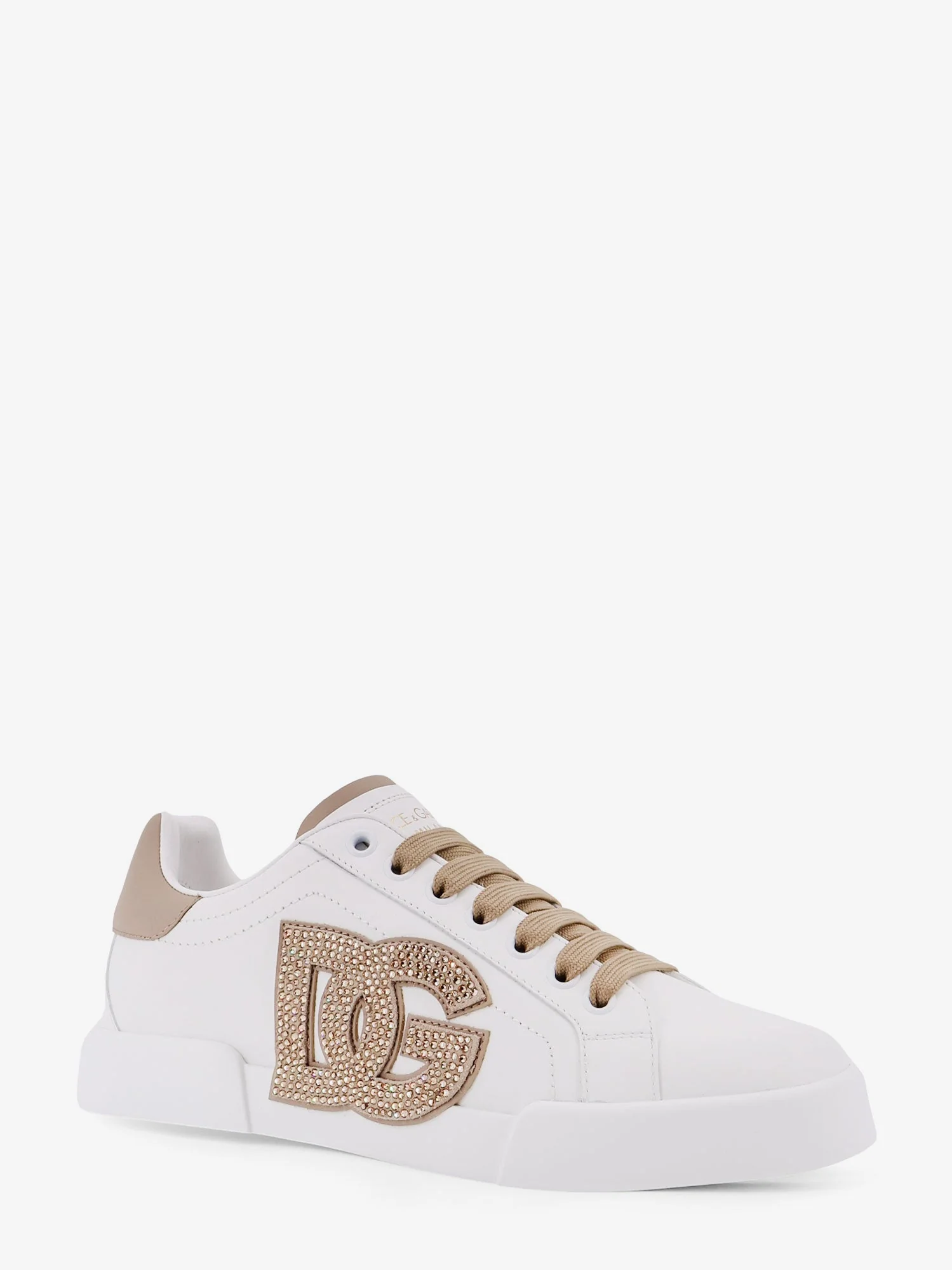 Dolce & Gabbana Portofino Light Strobel Leather Low-Top Sneakers - Image 7