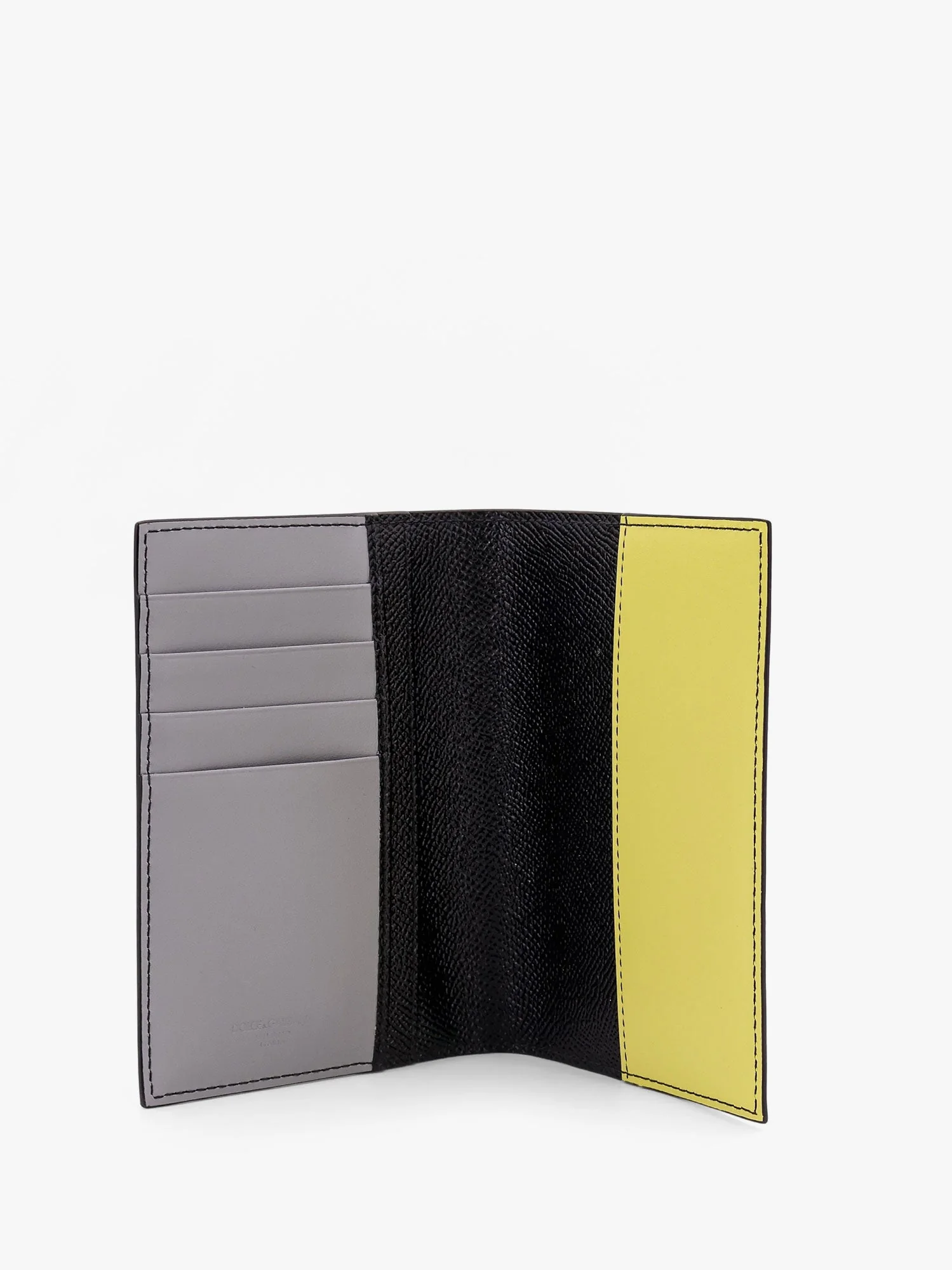 Dolce & Gabbana Saffiano Leather Passport Holder With Clored Leather Inserts - Image 3