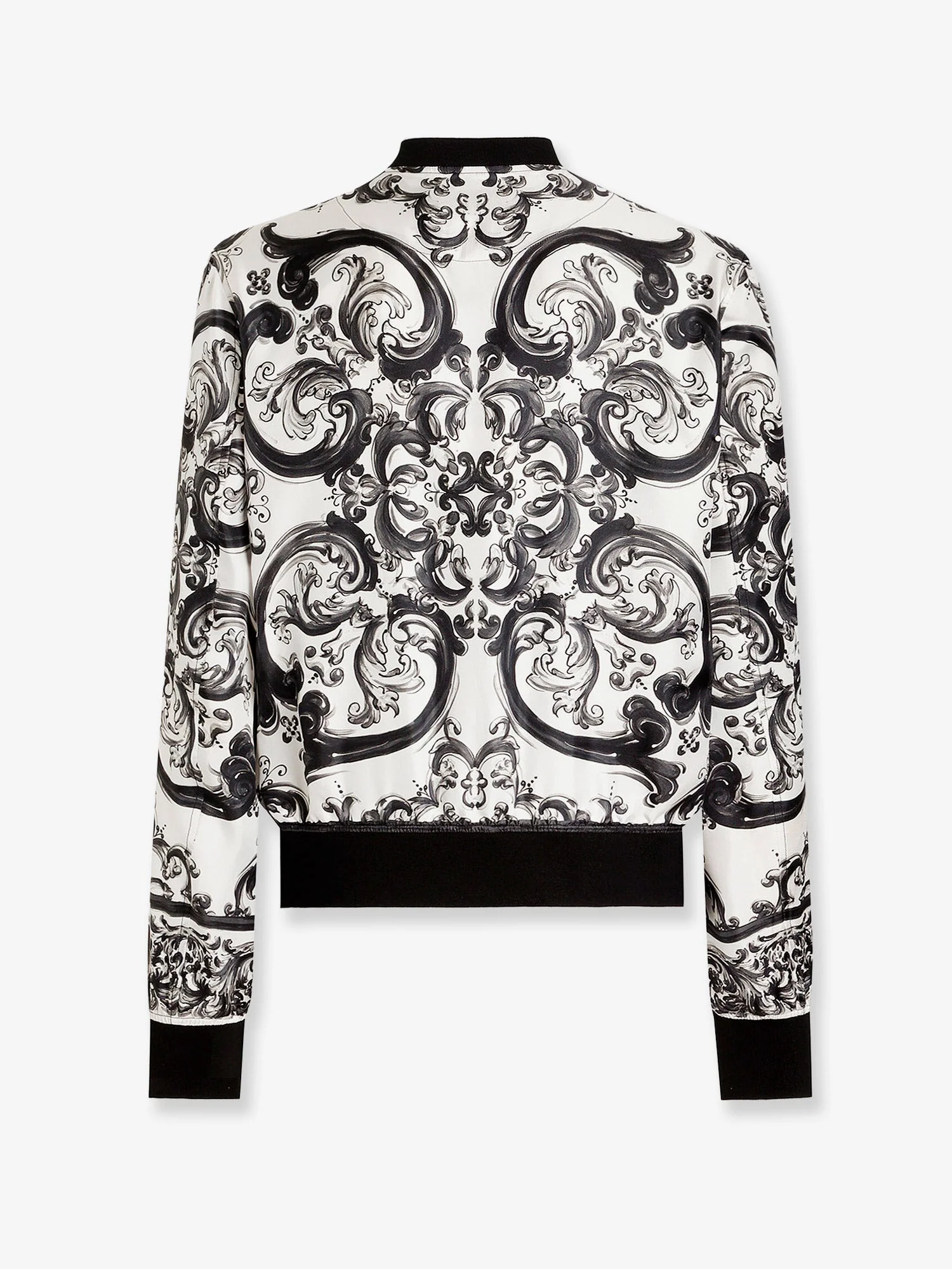 Dolce & Gabbana Silk Jacket With Maiolica Print - Image 4