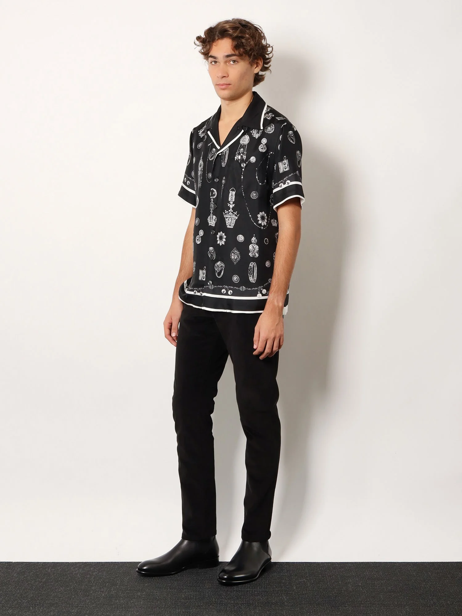 Dolce & Gabbana Silk Shirt With Maiolica Print - Image 2