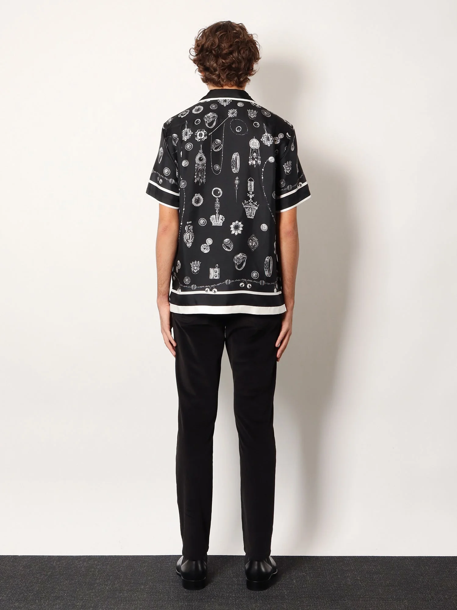 Dolce & Gabbana Silk Shirt With Maiolica Print - Image 3