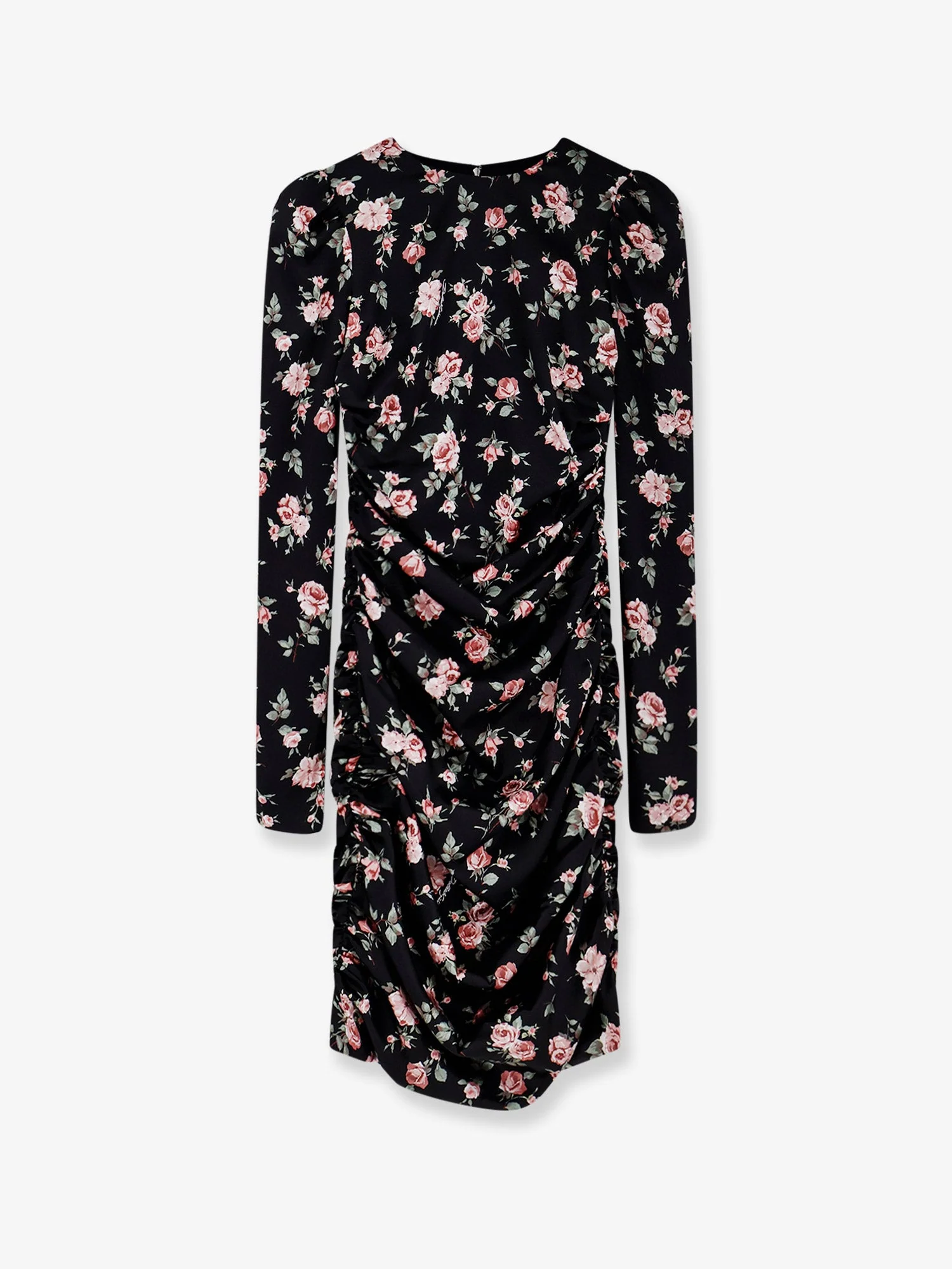 Dolce & Gabbana Stretch Silk Mini Dress With Iconic Print