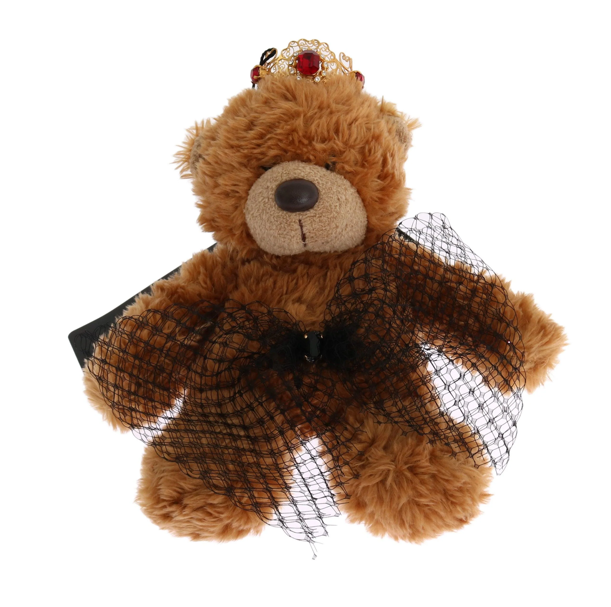 Dolce & Gabbana Teddy Bear Gold Crystal Crown Tiara Diadem Hair Band - Image 3