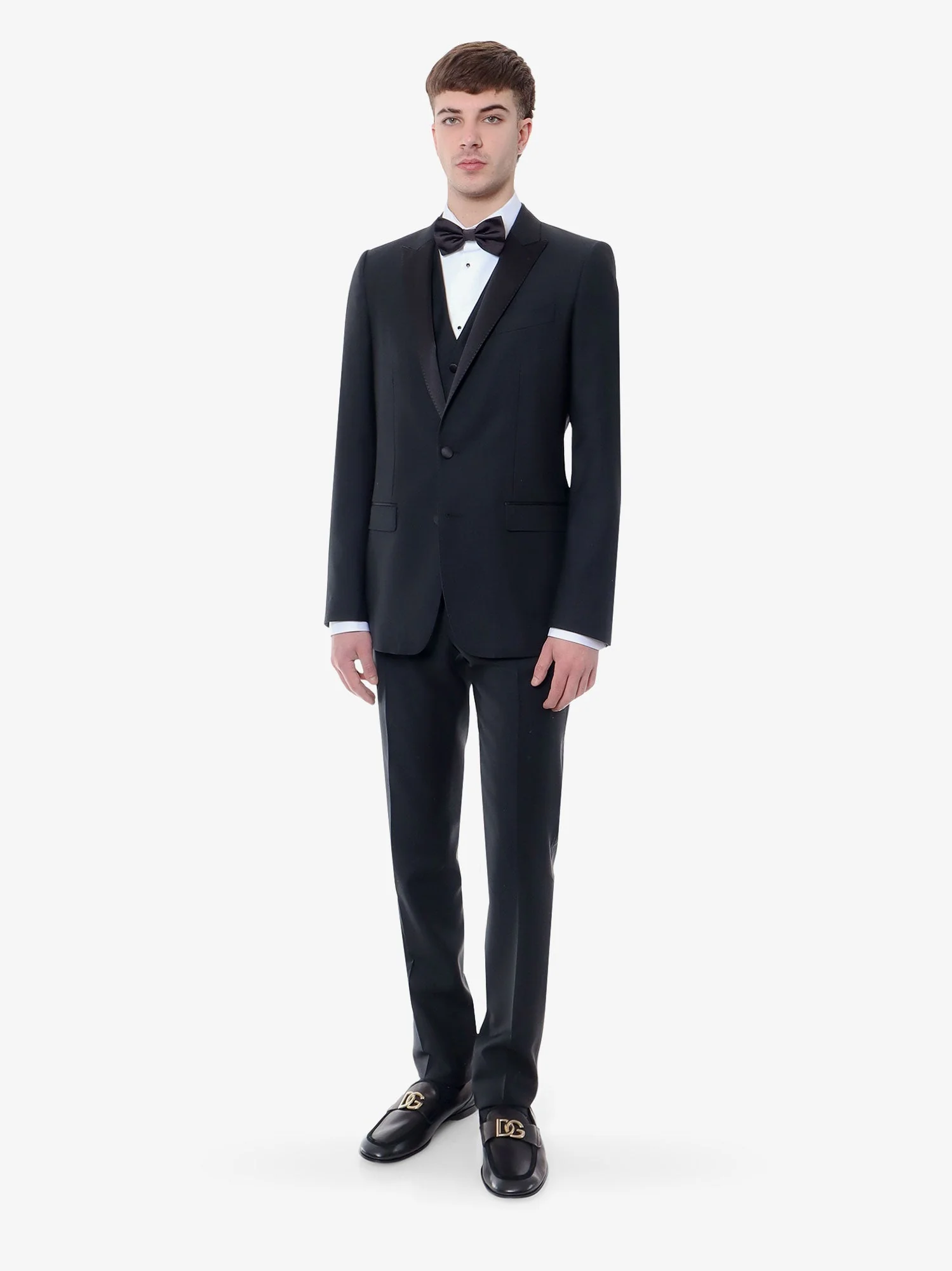 Dolce & Gabbana Virgin Wool Blend Tuxedo With Gilet And Satin Profiles - Image 2
