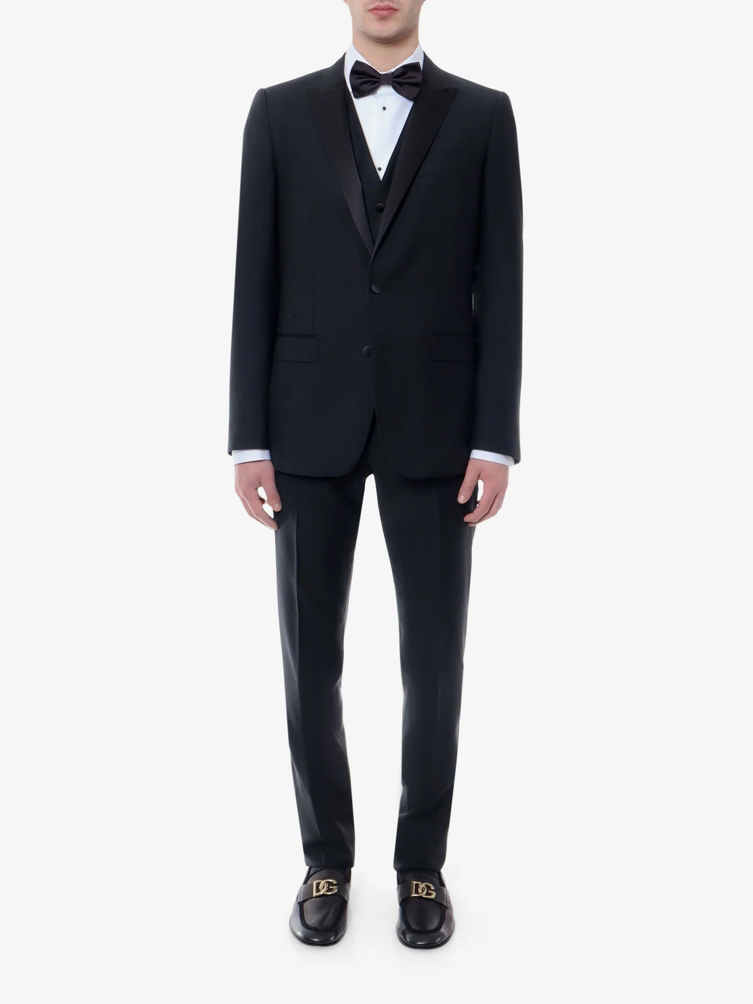 Dolce & Gabbana Virgin Wool Blend Tuxedo With Gilet And Satin Profiles - Image 3