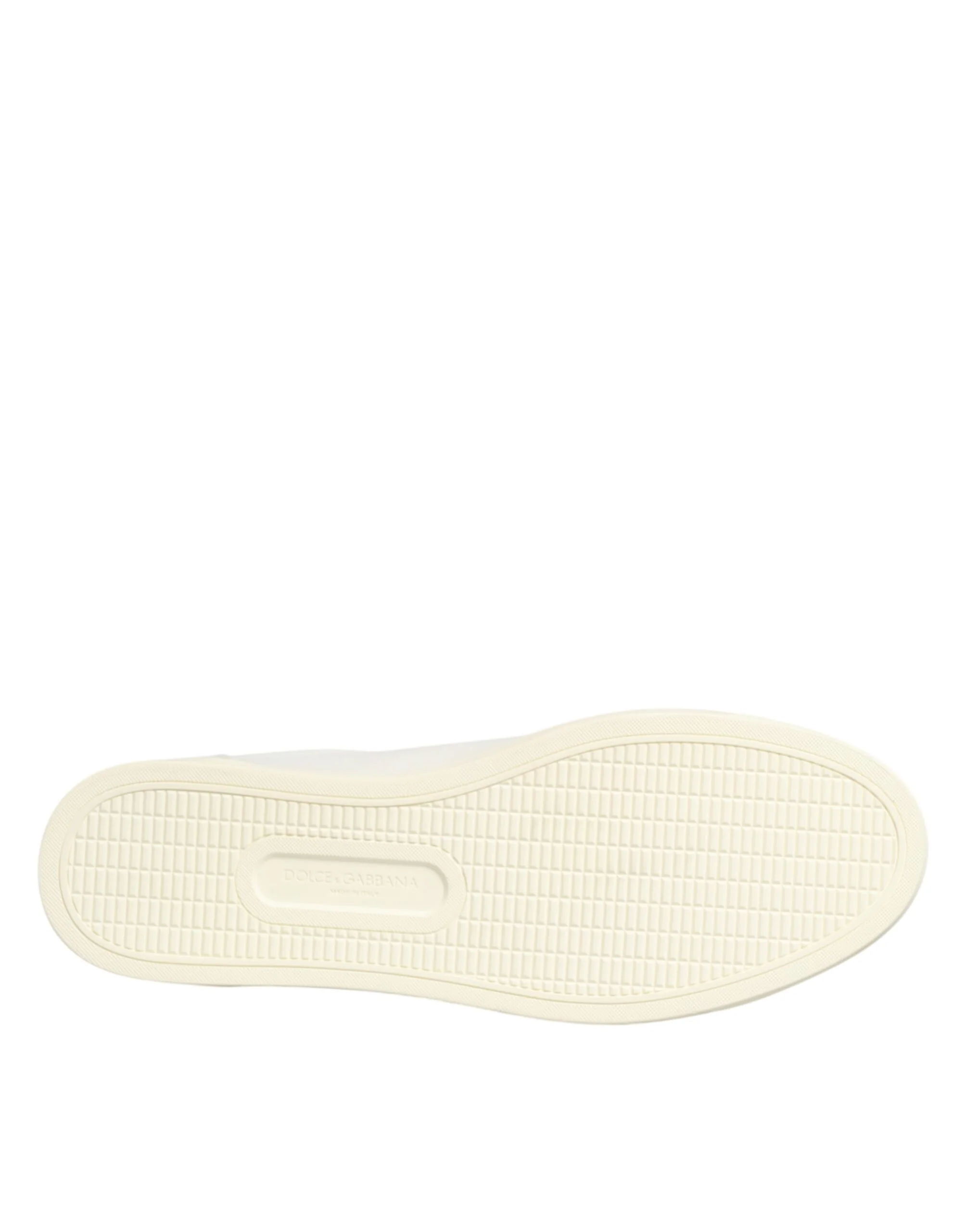 Dolce & Gabbana White Leather Heart Embellished Sneakers - Image 8