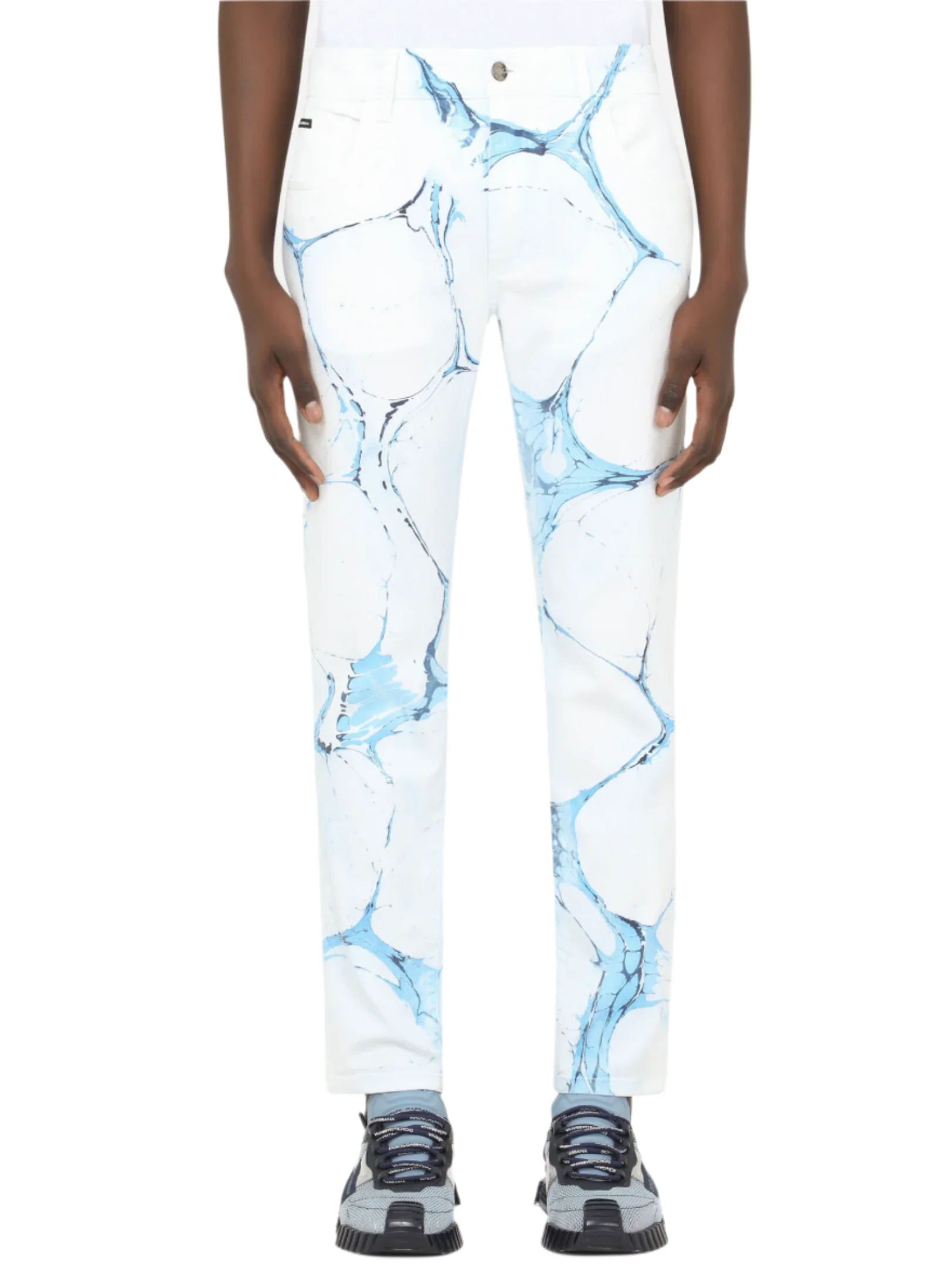 Dolce & Gabbana White Skinny Stretch Jeans - Image 2