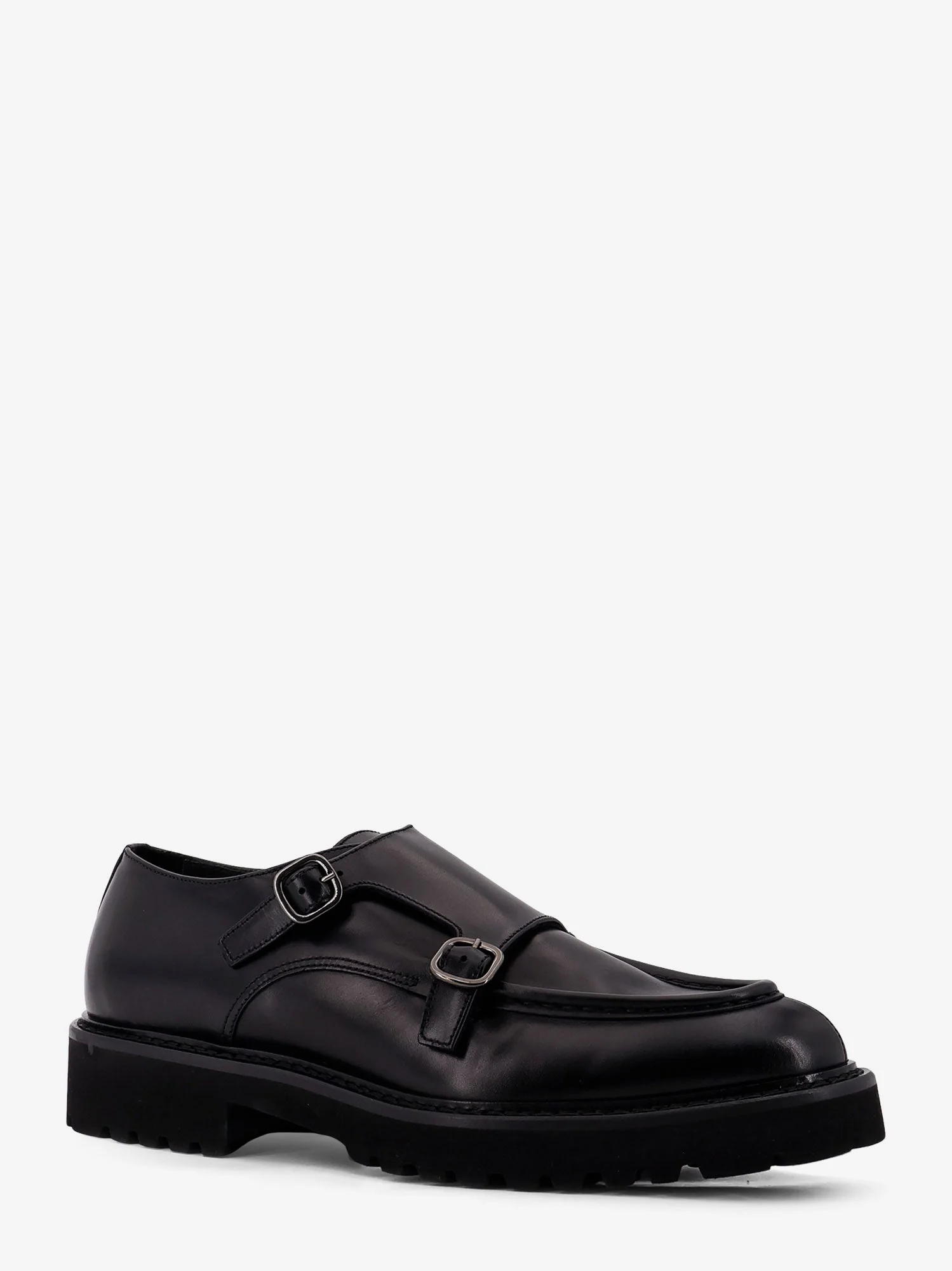 Doucal's Double Buckle Leather Shoe - Image 2