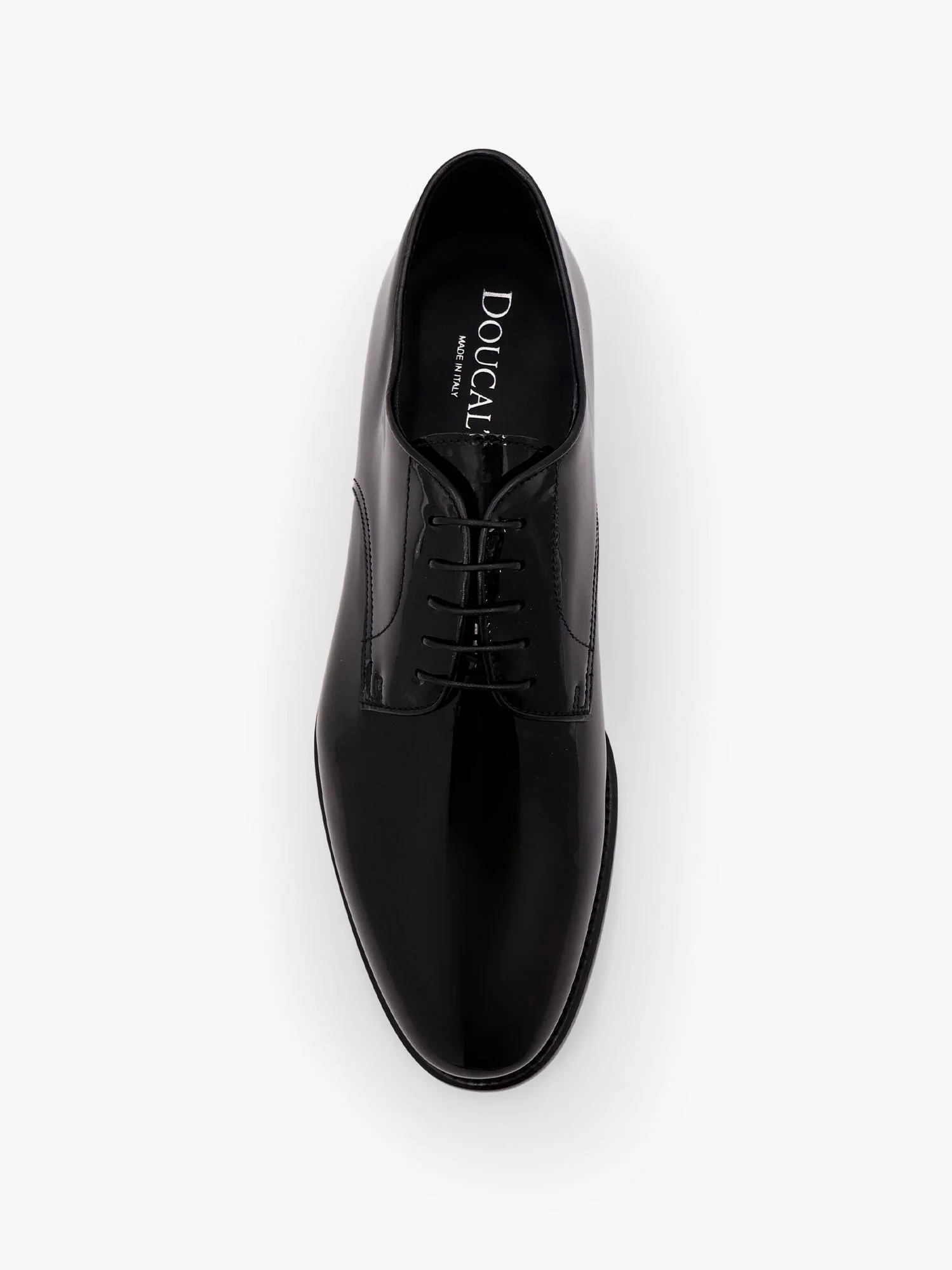 Doucal's Lace-Up Patent Leather Shoe - Image 4