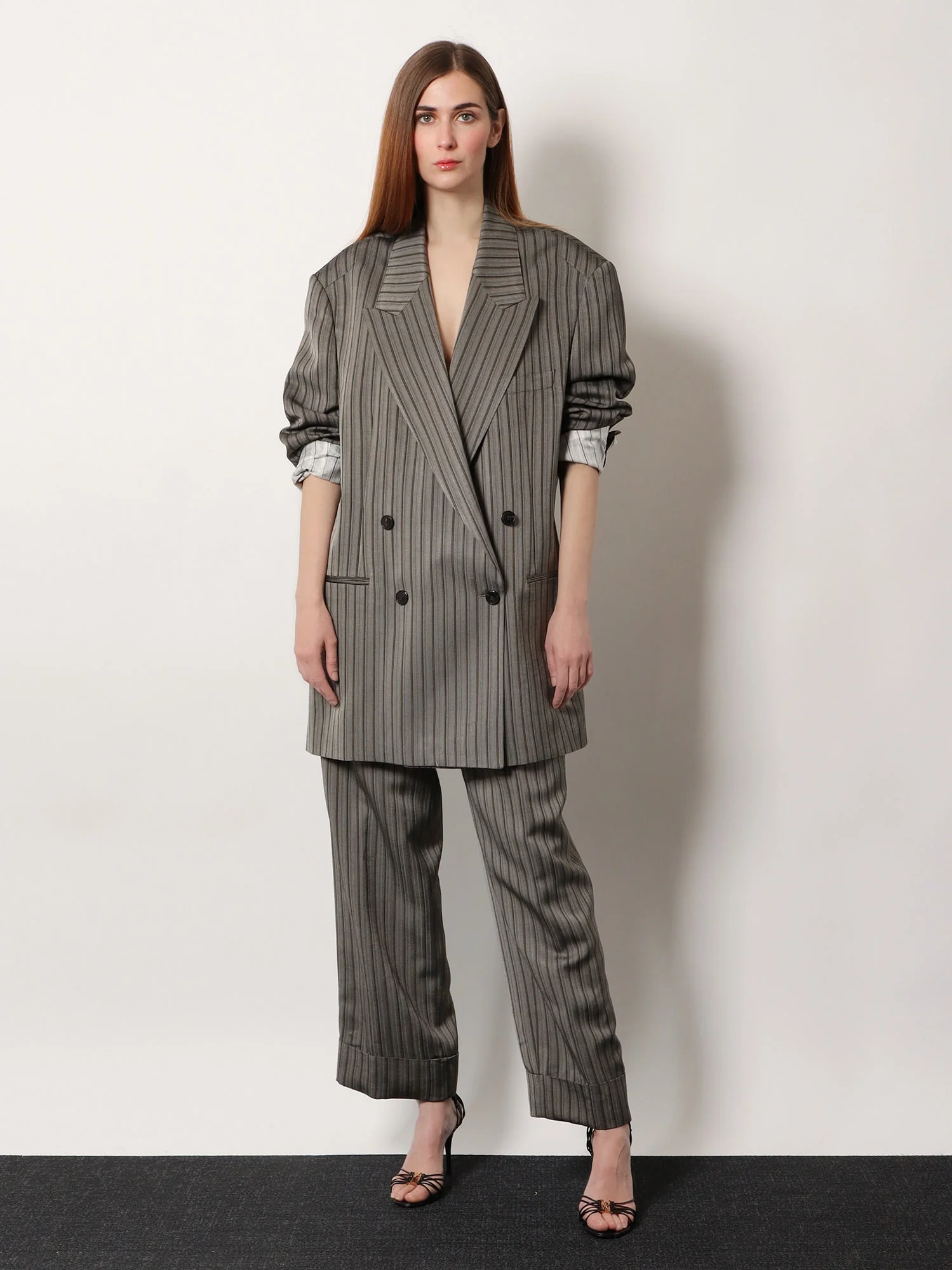 Dries Van Noten Pakora Viscose Trousers With Striped Motif - Image 2