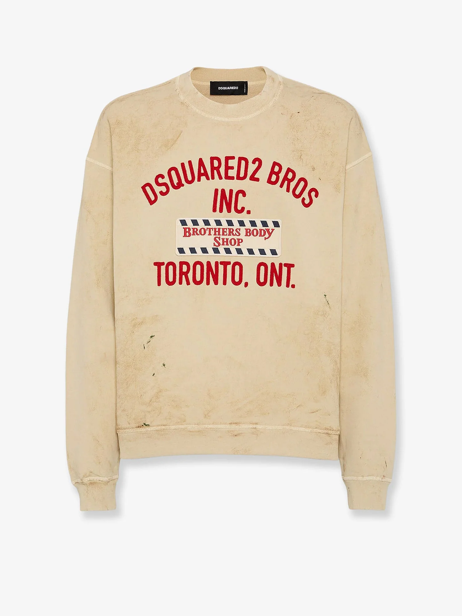 Dsquared2 Cotton Sweatshirt With Distressed Effect