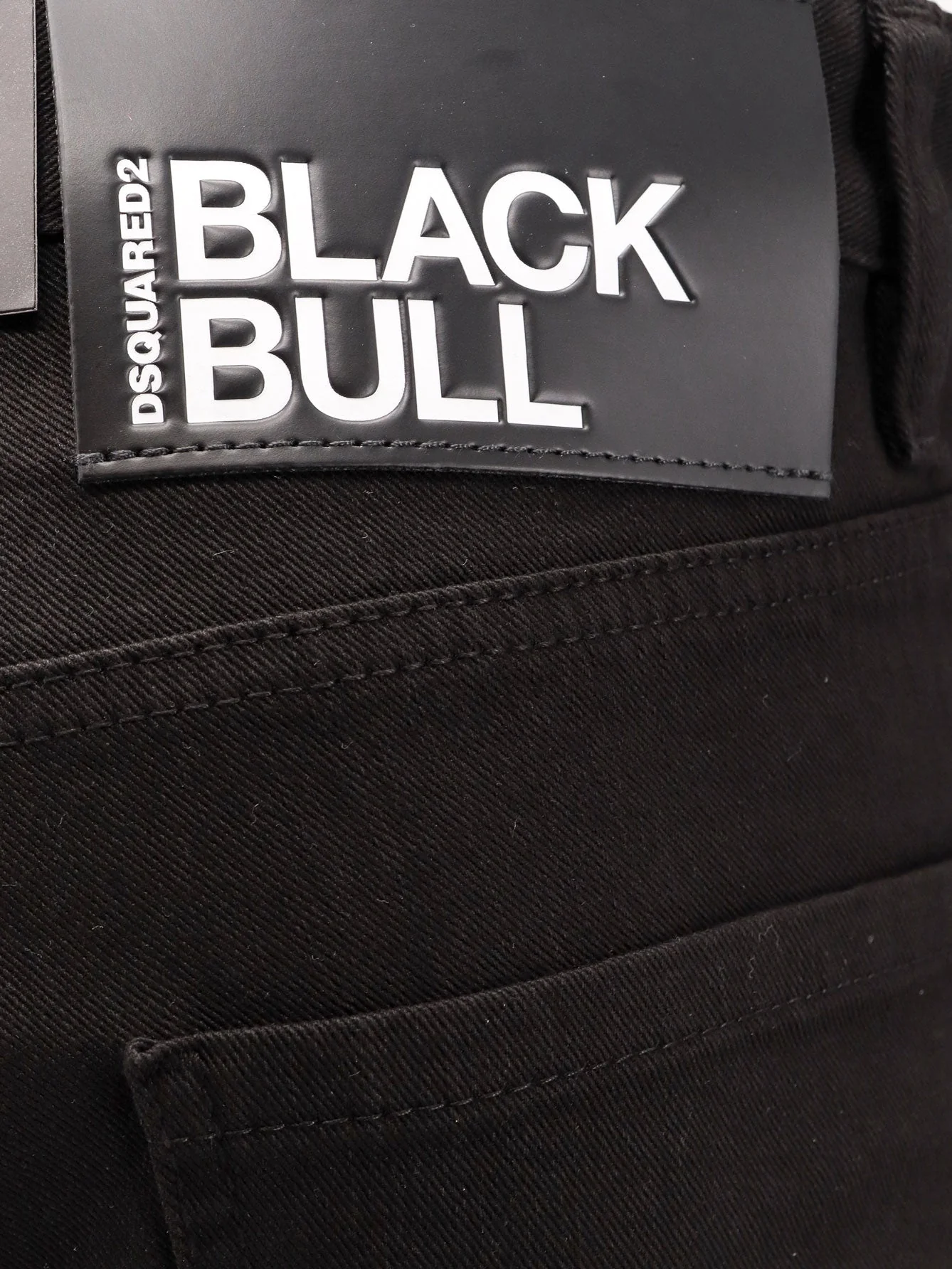 Dsquared2 Stretch Cotton Trouser With White Bull Tag - Image 3