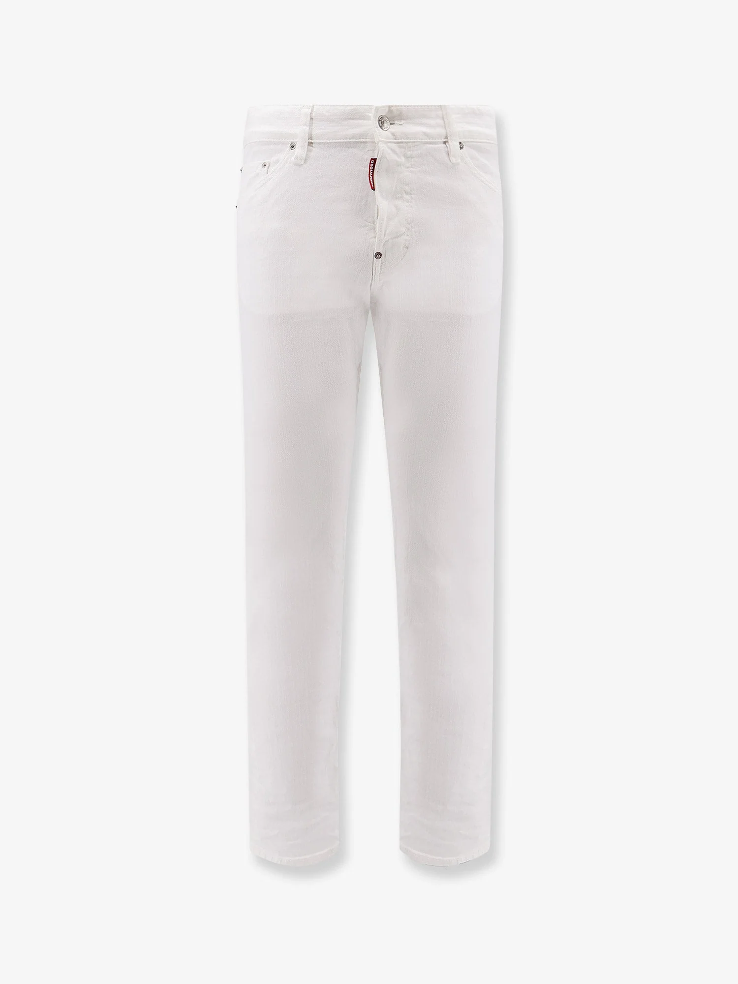 Dsquared2 Stretch Cotton Trouser With White Bull Tag - Image 4