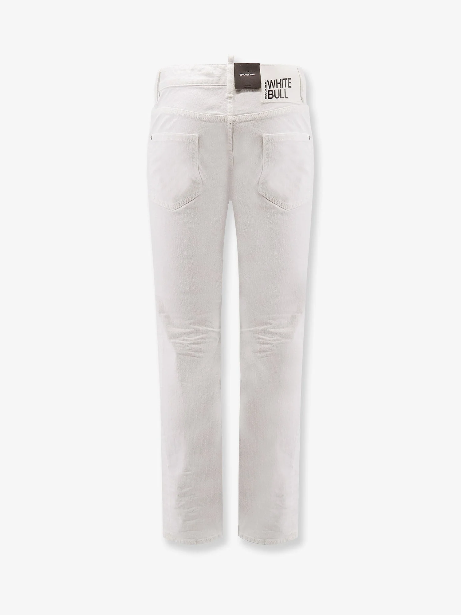 Dsquared2 Stretch Cotton Trouser With White Bull Tag - Image 5