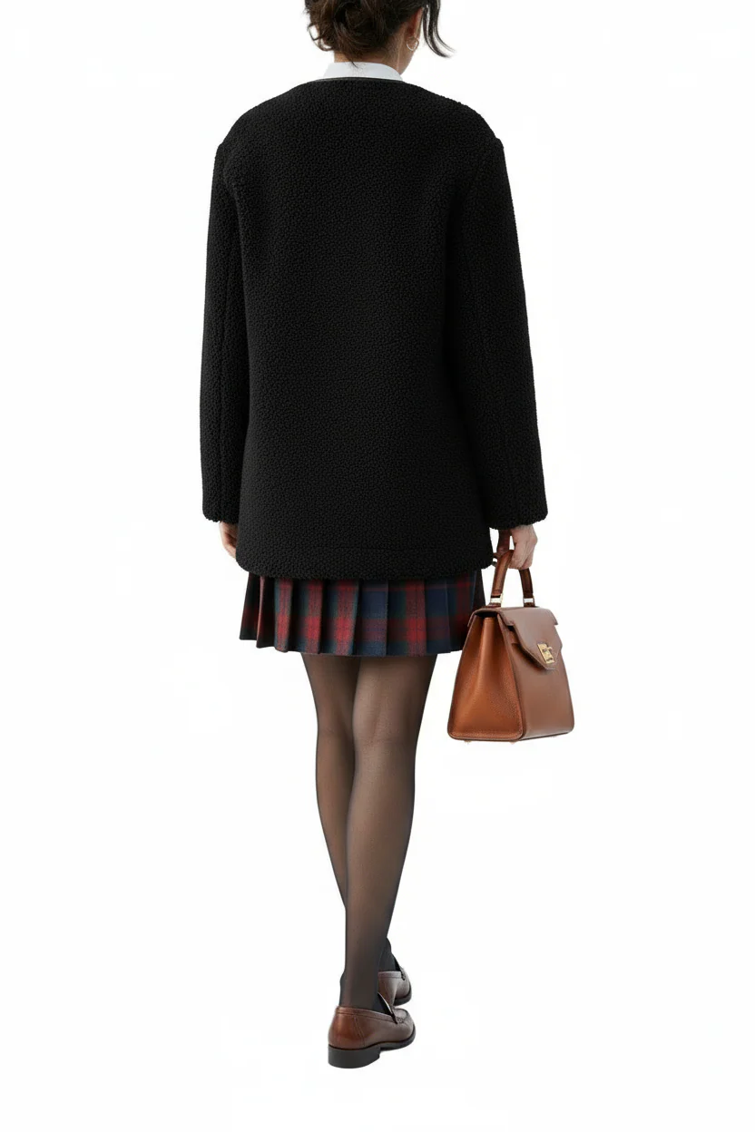 Dunst Vegan Sherling Toggle Jacket - Image 3