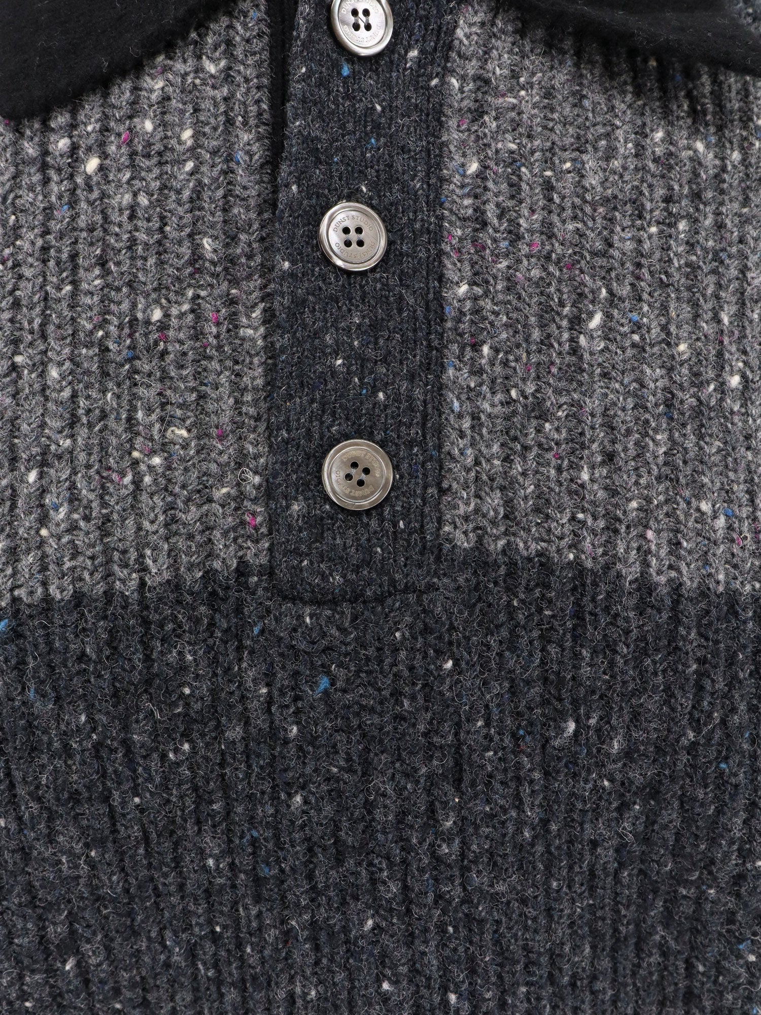 Dunst Unisex Chunky Rugby Wool Blend Sweater - Image 3