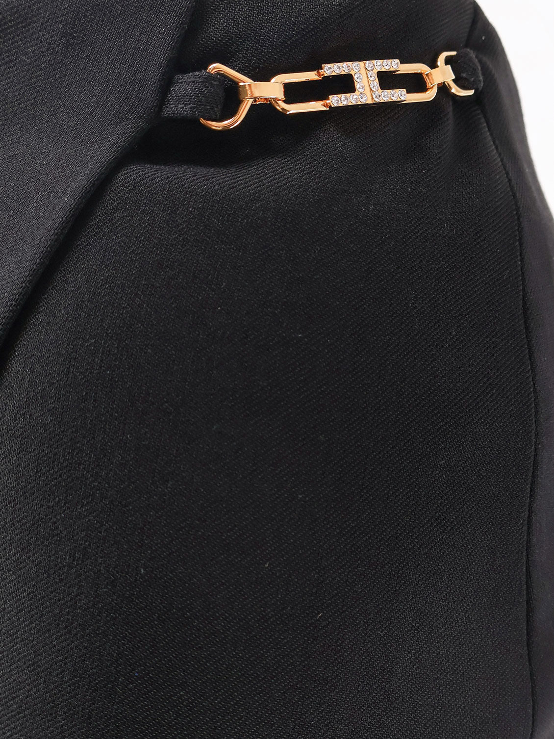 Elisabetta Franchi Asymmetrical Viscose And Wool Skirt - Image 3