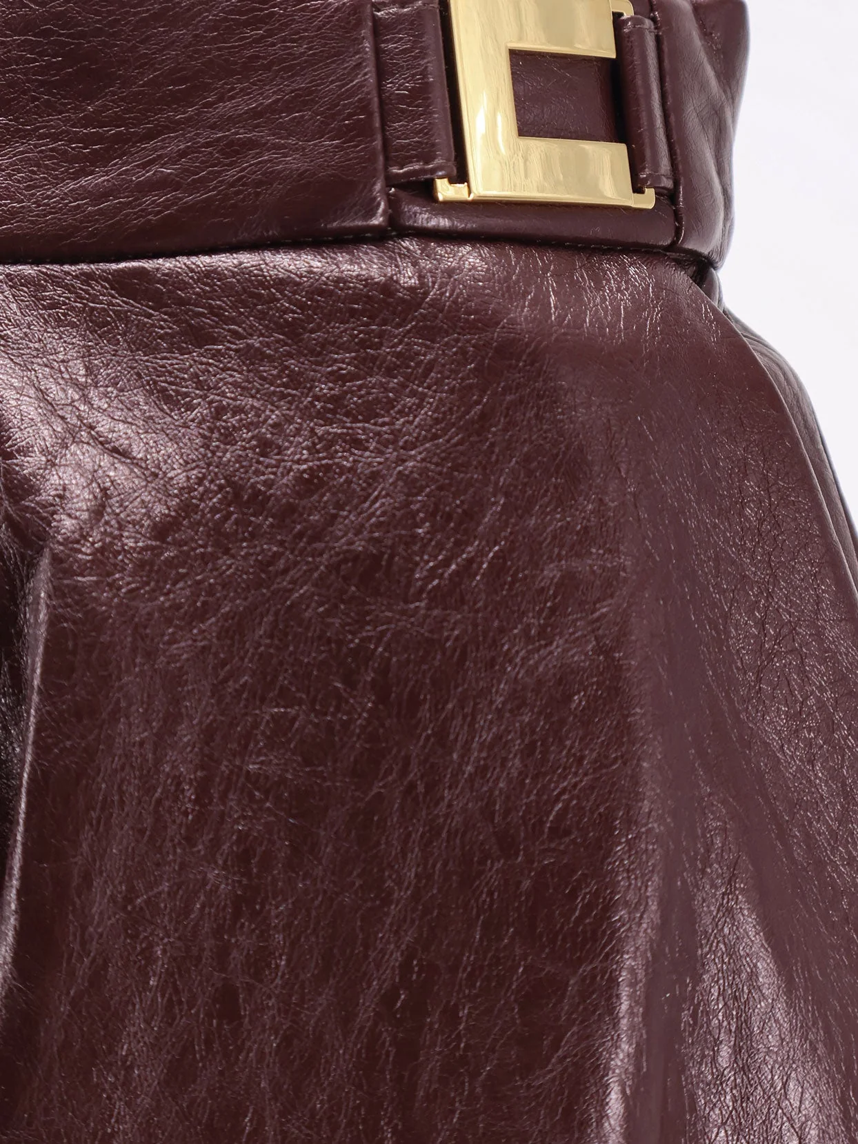 Elisabetta Franchi Faux Leather Skirt - Image 3