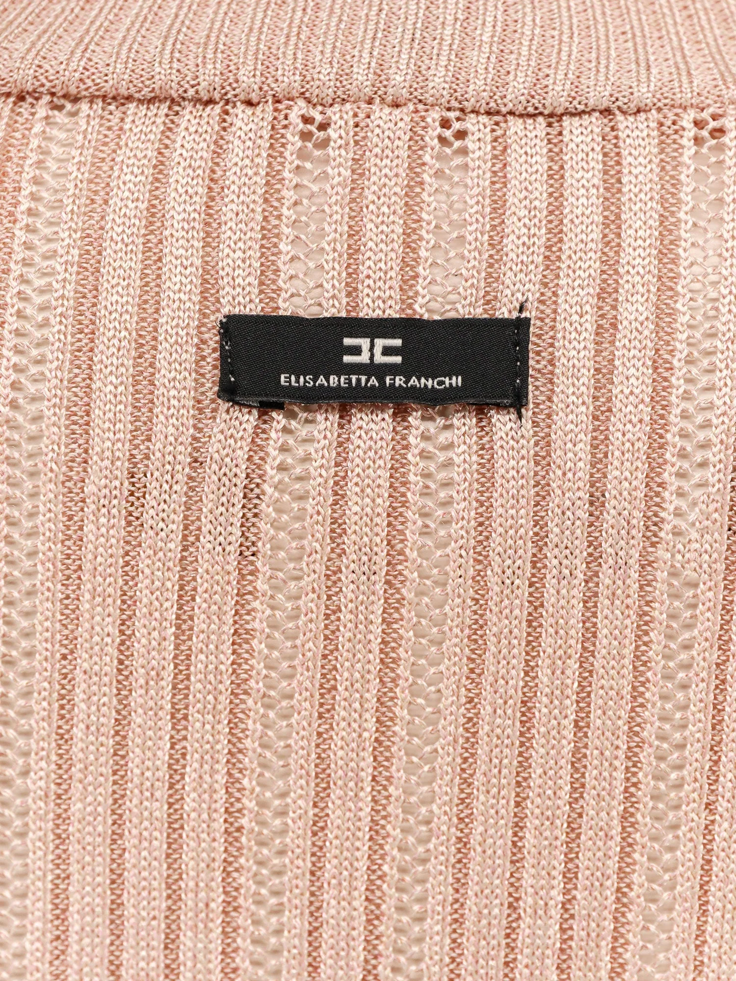 Elisabetta Franchi Metallic Fabric Turtleneck Sweater - Image 3