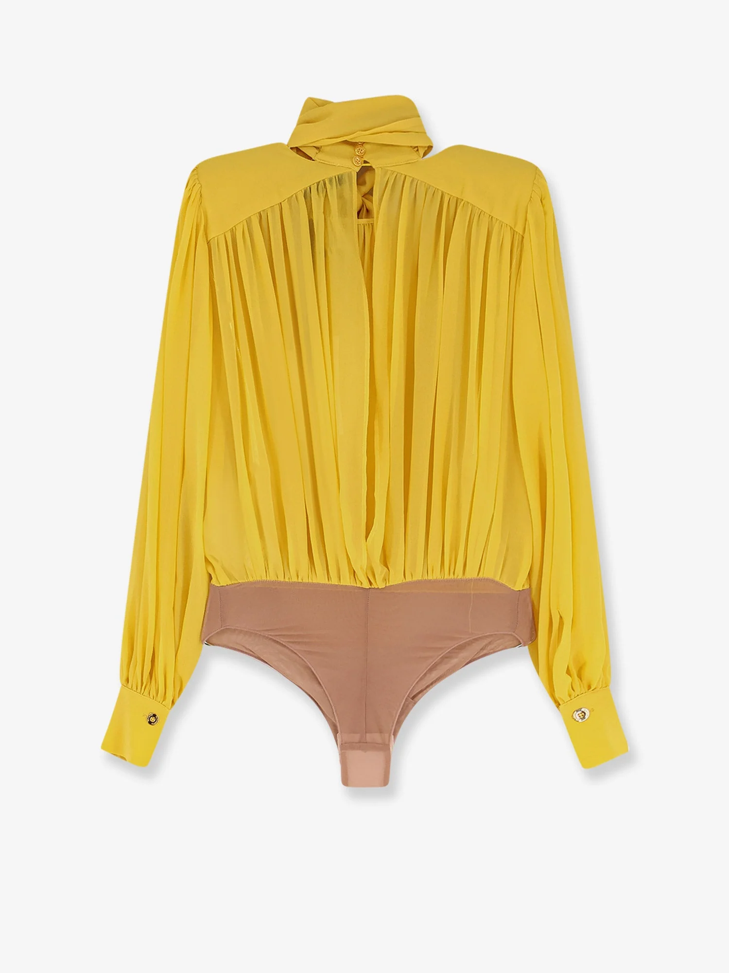 Elisabetta Franchi Silk Shirt With Body Detail - Image 2